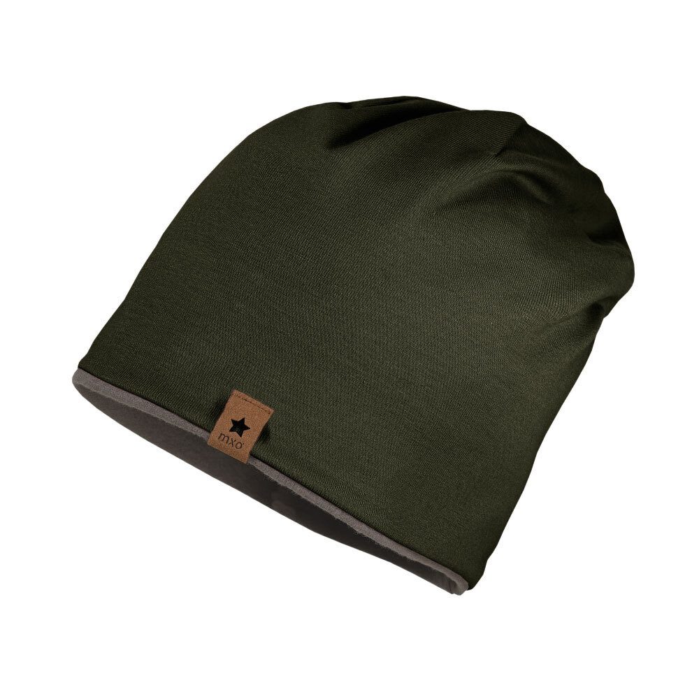 MAXIMO Jerseymütze KIDS-Beanie, Jersey uni gerautes Jerseyfutter (1-St) Baumwolljersey