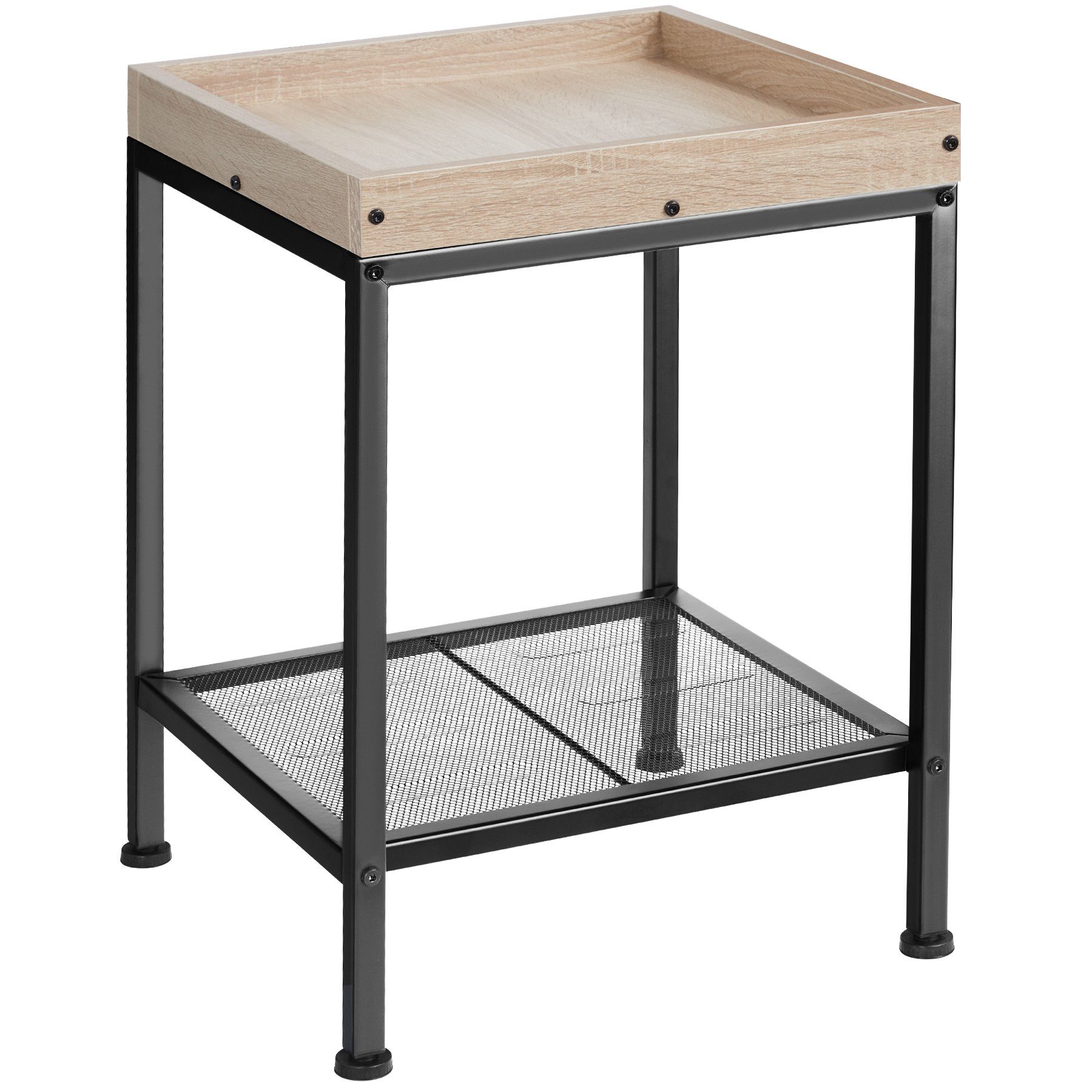 tectake Beistelltisch Couchtisch Rochester 41,5x41x56cm (1-St., günstig online kaufen