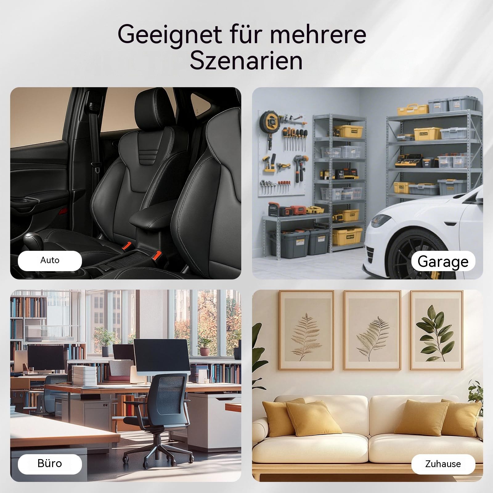 Diwzbyn Klettband 3M Klettband Selbstklebend Extra Stark Schwarz Strapazierfähig, (2-St), Selbstklebendes Klettband mit Nylongewebe für Basteln & DIY – Bild 5 von 5