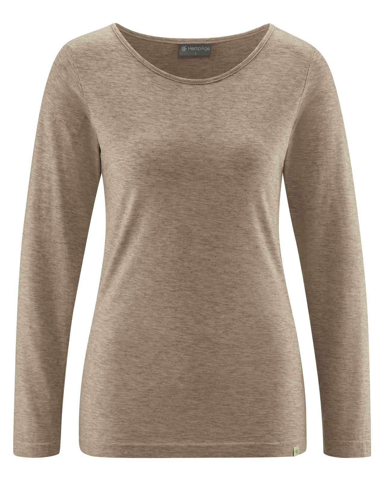Langarmshirt Langarmshirt mit Yakwolle Hanf/Biobaumwolle Normal Fit