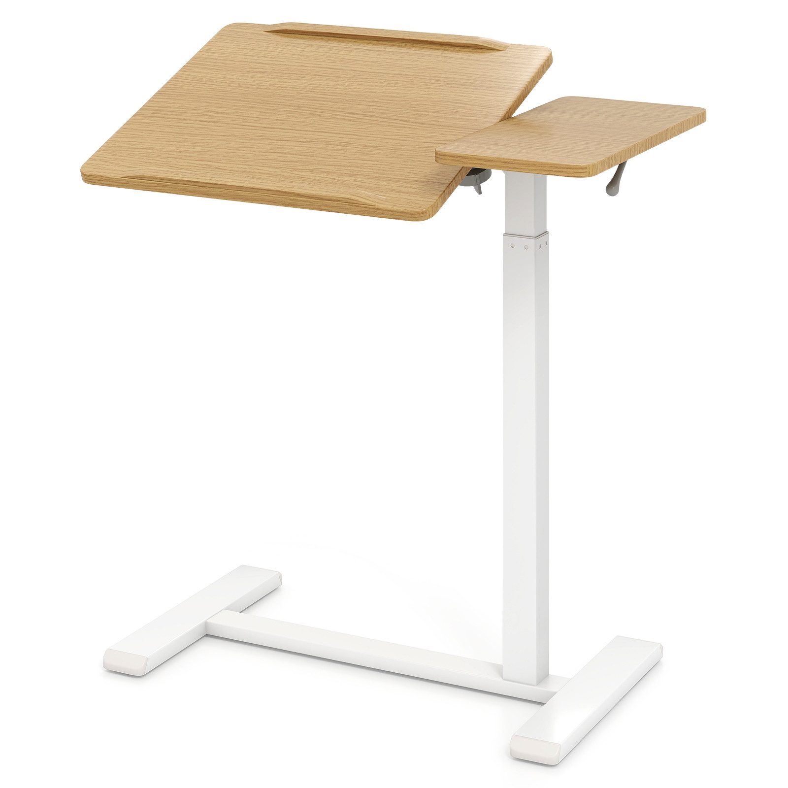 COSTWAY Laptoptisch, auf Rollen, höhenverstellbarer Betttisch günstig online kaufen