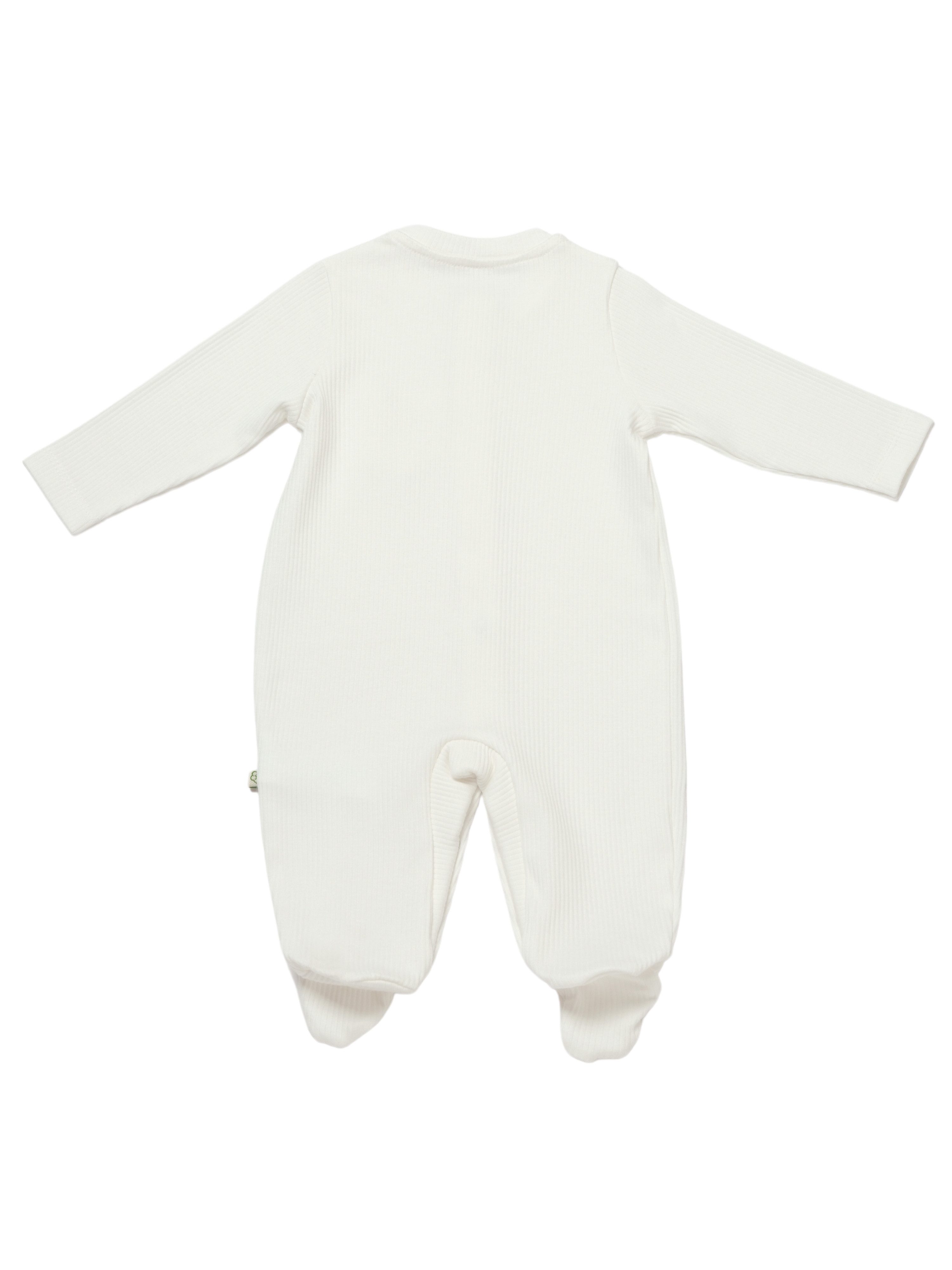 biorganic Strampler Baby Nature Relax Modal für Jungen und Mädchen Unisex Langarm (1-tlg) gerippte Textilstruktur (Ripp), Modal und Bio-Baumwolle, Größe 56 - 68
