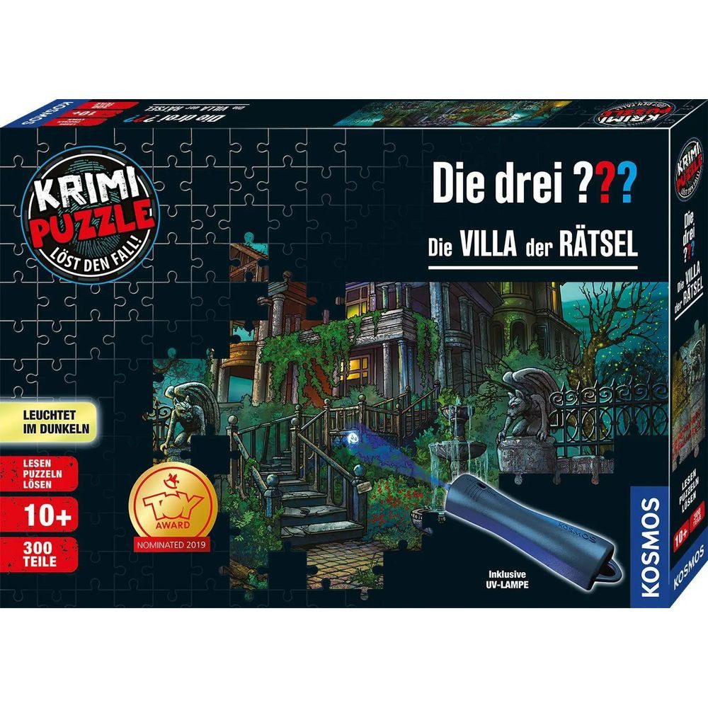 Kosmos Puzzle Krimipuzzle ??? 300 Teile / Die Villa der Rätsel (drei Fragezeichen), 300 Puzzleteile