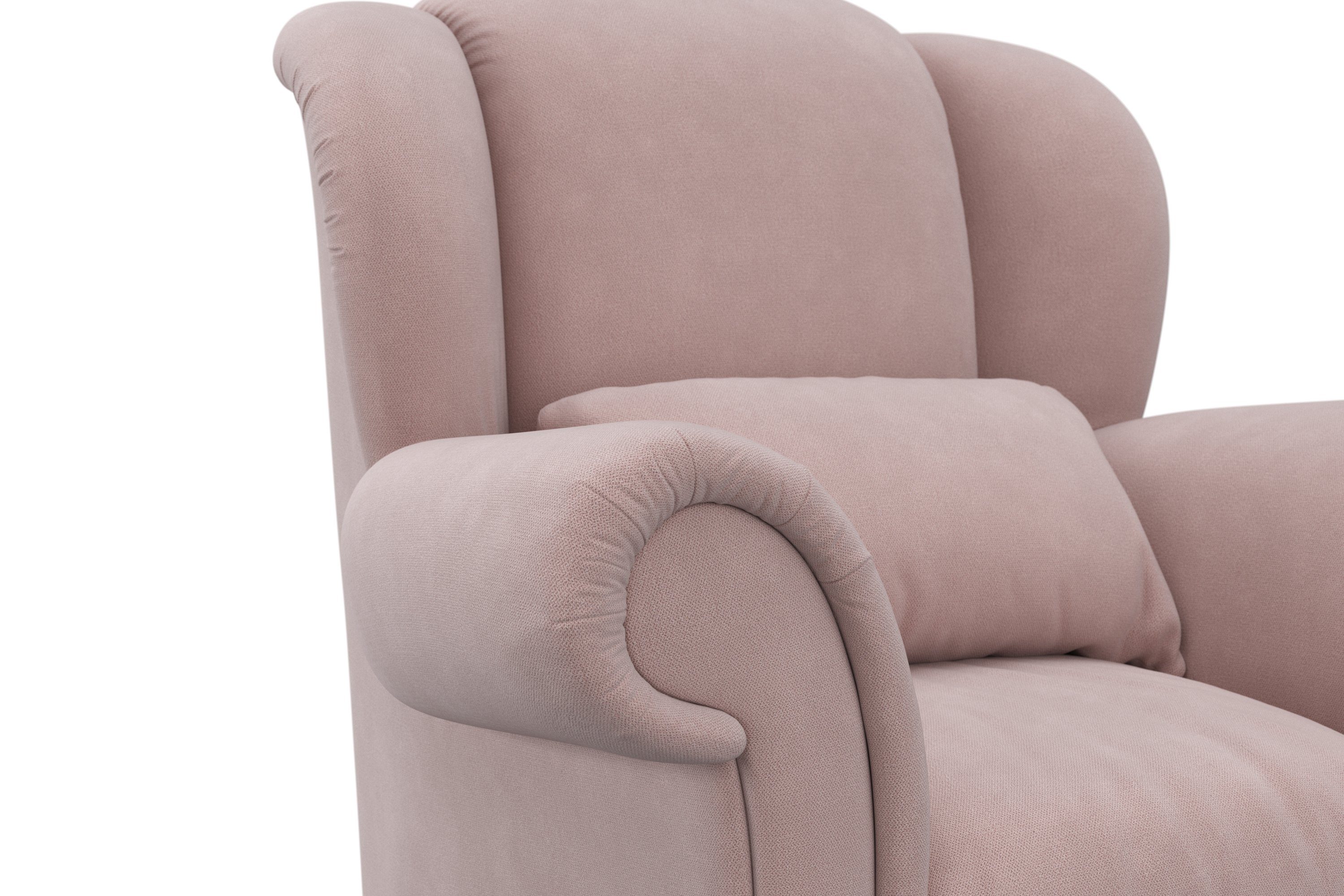 Home affaire Sitzkomfort softem, und weichem Ohrensessel Ohrenseesel Design zeitlosem mit (1-St), Queenie