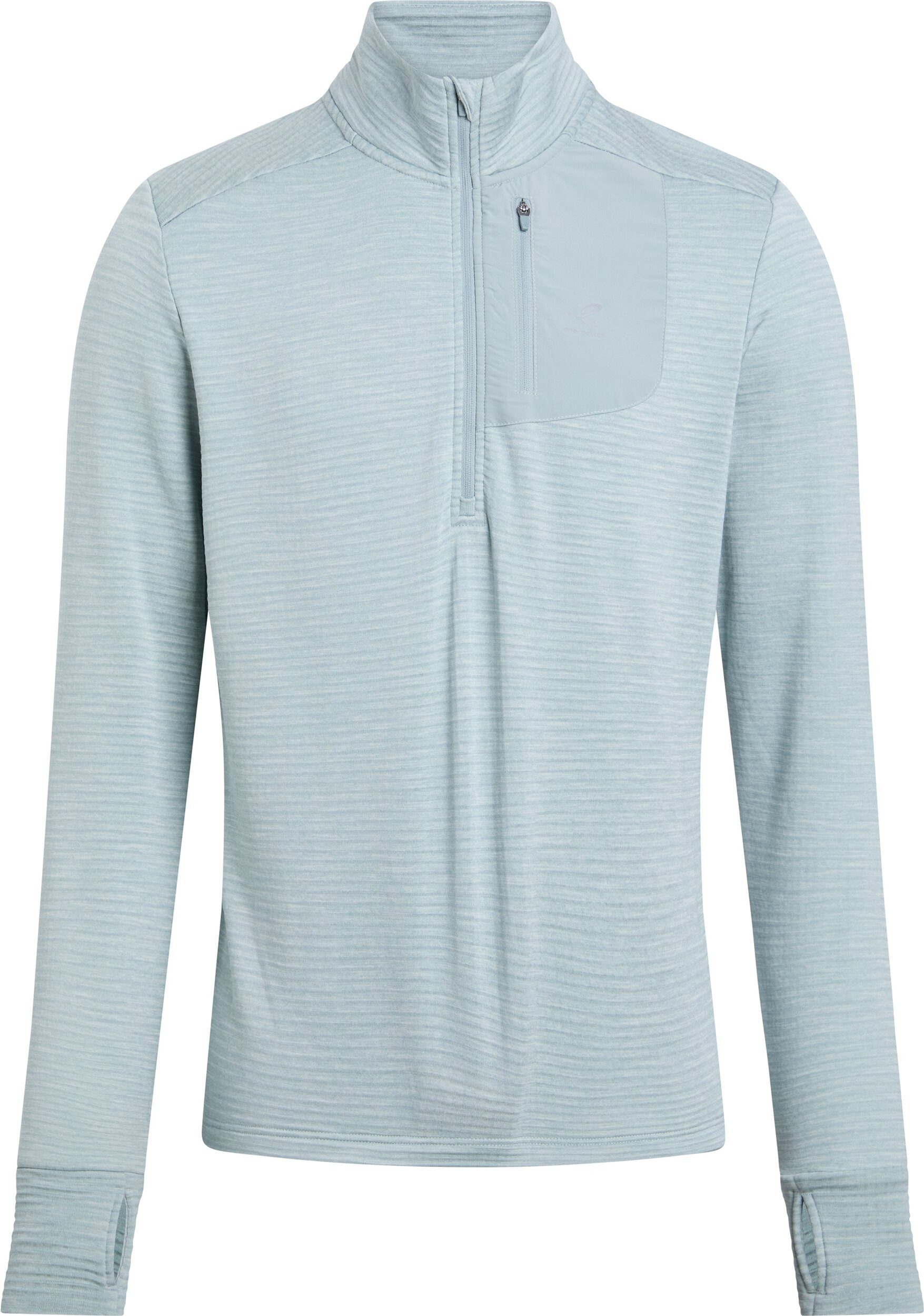 Laufshirt He.-Langarmshirt Willard M MELANGE/BLUE SMOKE/B