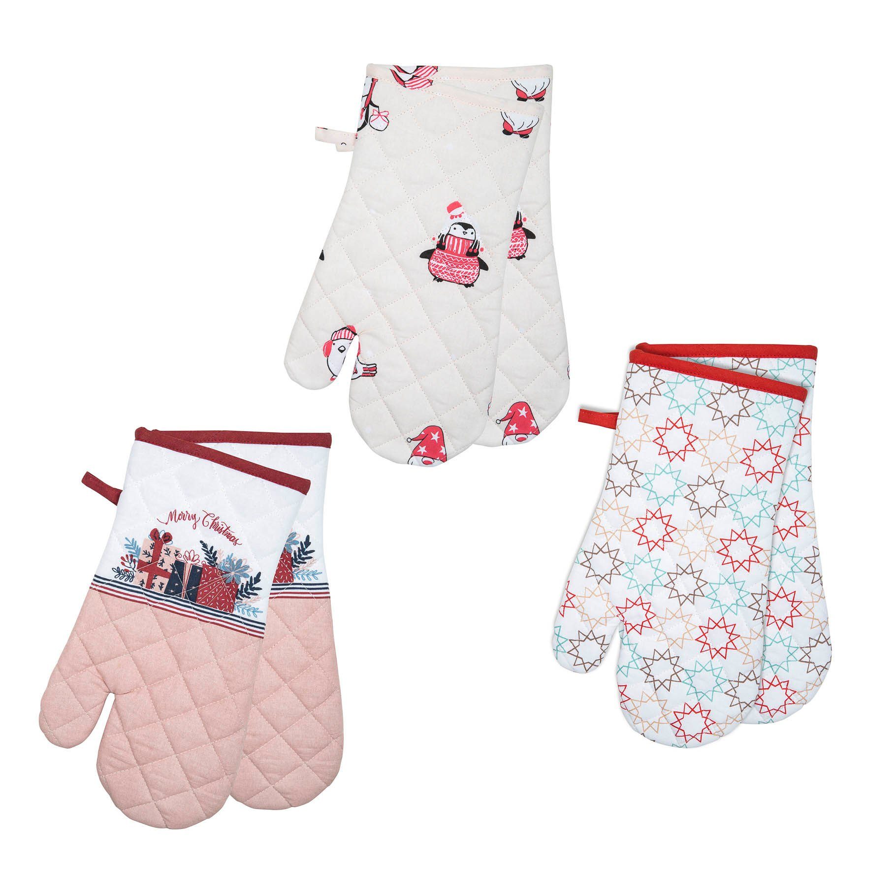 Ofenhandschuhe wählbar, x Topfhandschuhe Weihnachtsdesigns nicht Set (1-tlg) International 2er 18 Haushalt 32cm