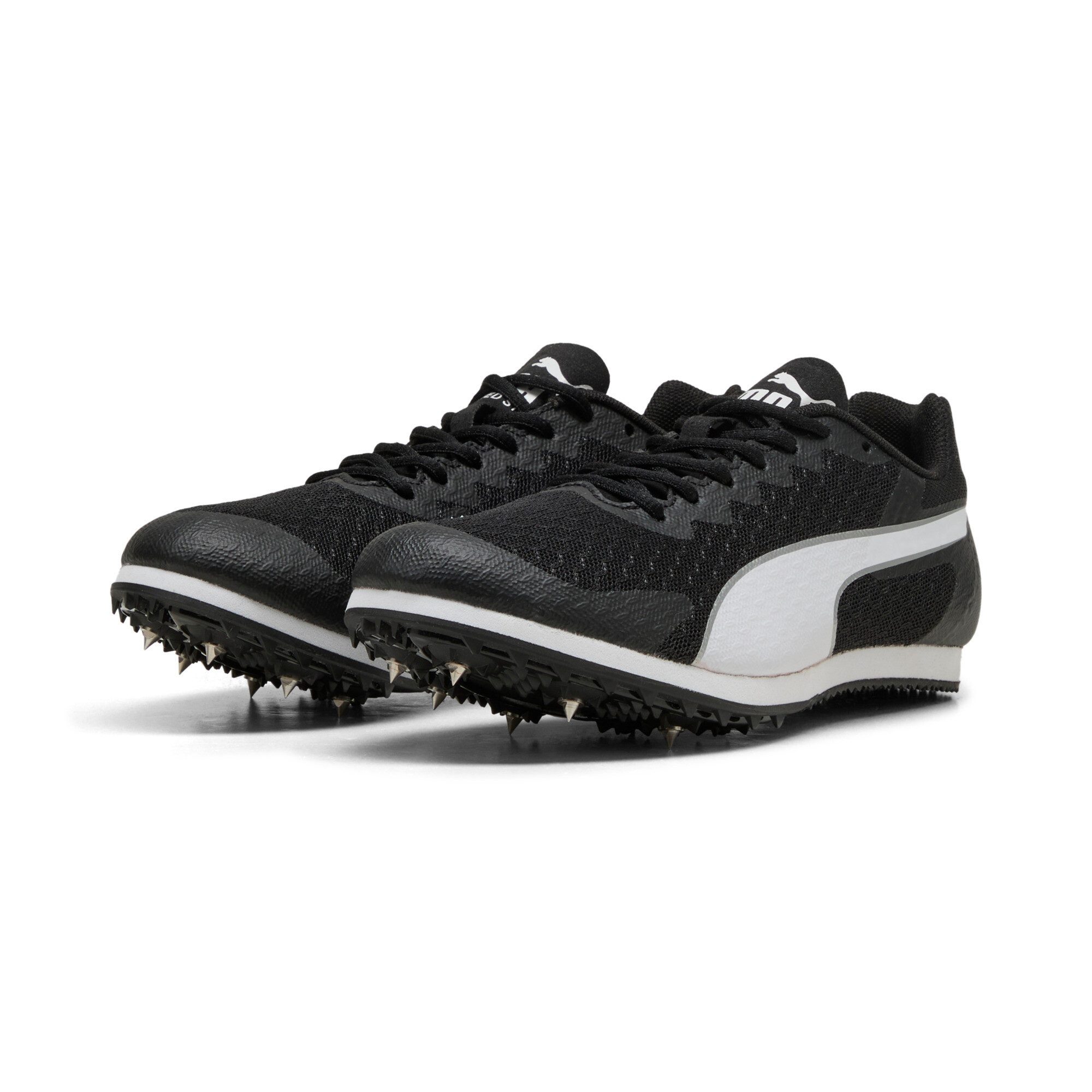 PUMA evoSPEED Star 9 Junior PUMA BLACK-PUMA WHITE Spike Schuh