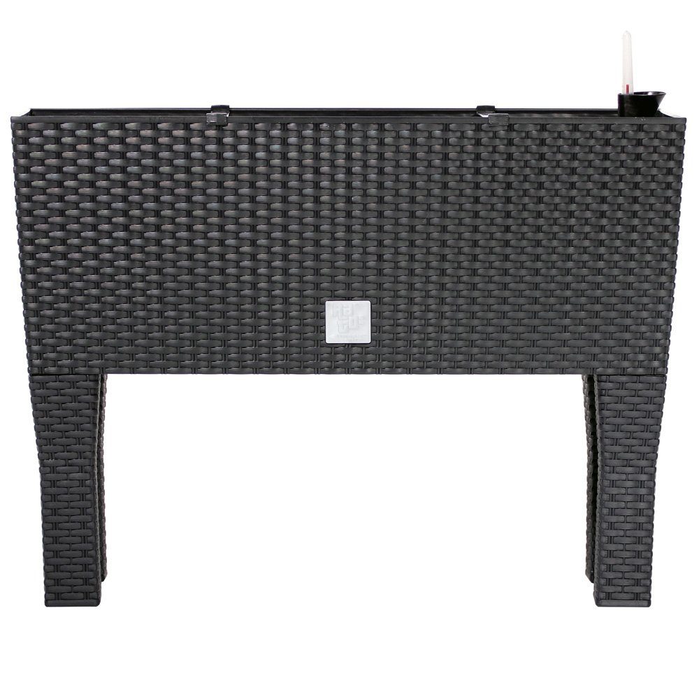 Deuba Blumenkasten (1 St), Blumenbeet 2in1 Funktion Hochbeet Kunststoff 30L Balkon 60x25cm