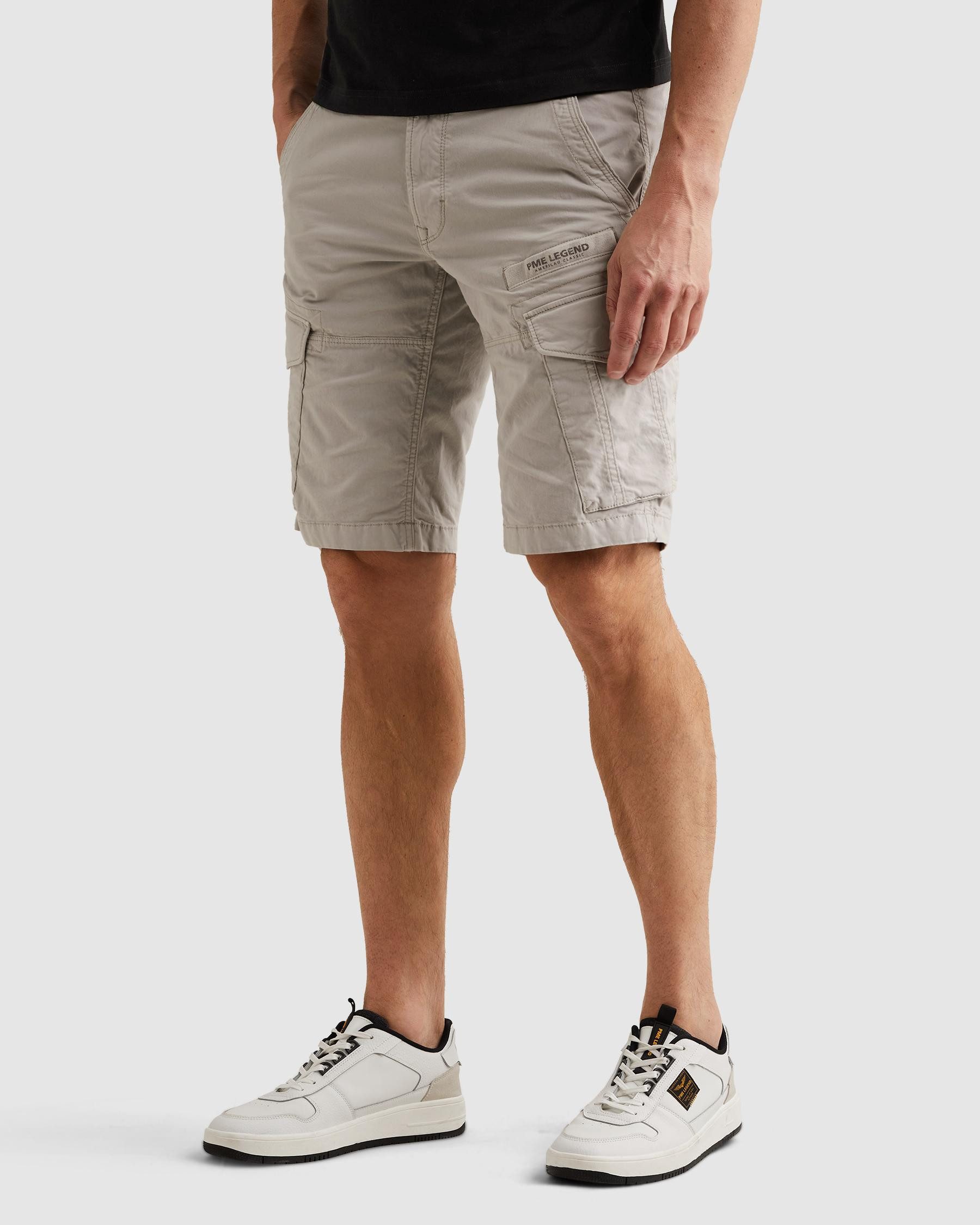 PME LEGEND Cargobermudas NORDROP CARGO SHORTS STRETCH TWILL normale Passform, mit Gürtelschlaufen, unifarben