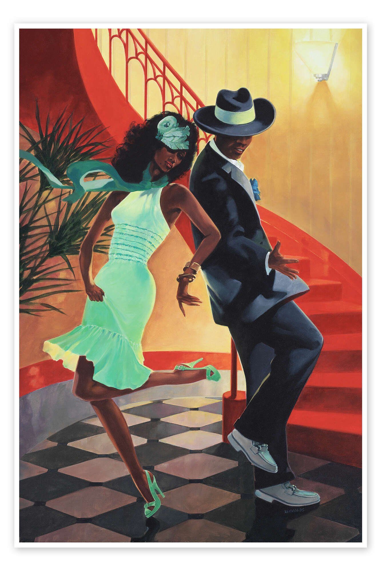 Posterlounge Poster Graham Reynolds, Ausgehen & Tanzen IV, Wohnzimmer Modern Malerei