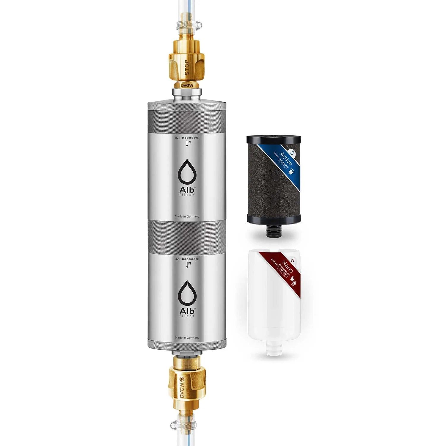 Wasserfilter Alb Filter FUSION Active+Nano Trinkwasserfilter, Camping-Set: Travel