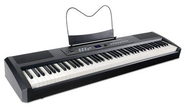 McGrey Stage-Piano SP-100 Stagepiano 88 - gewichtete Tasten mit Hammermechanik, (Stage-Set, inkl. Ständer & Kopfhörer), Max. Polyphonie: 64, 8 Voices, Aufnahmefunktion, MIDI Out und USB