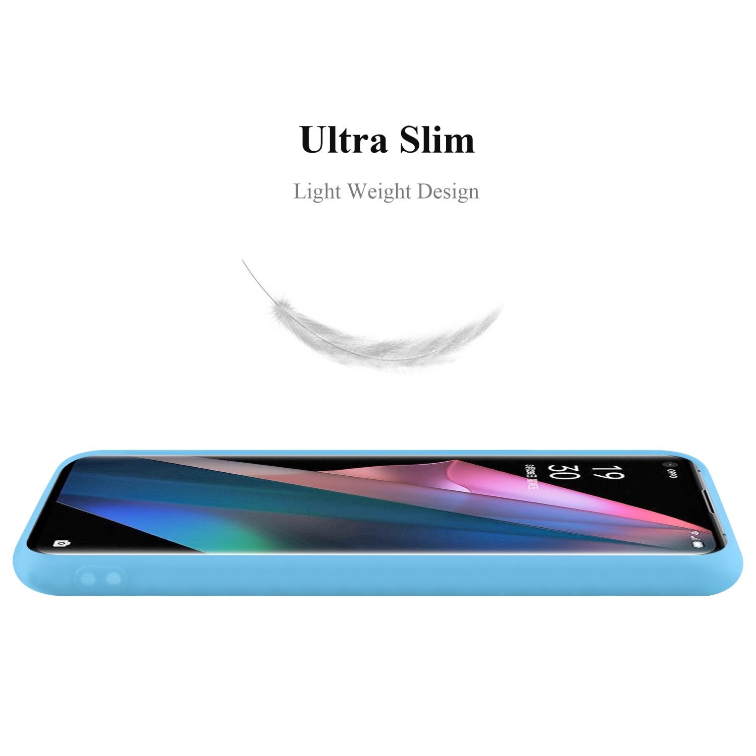 Cadorabo Handyhülle für Oppo FIND X3 PRO Hülle Oppo FIND X3 PRO, Flexible TPU Silikon Handy Schutzhülle - Hülle - ultra slim