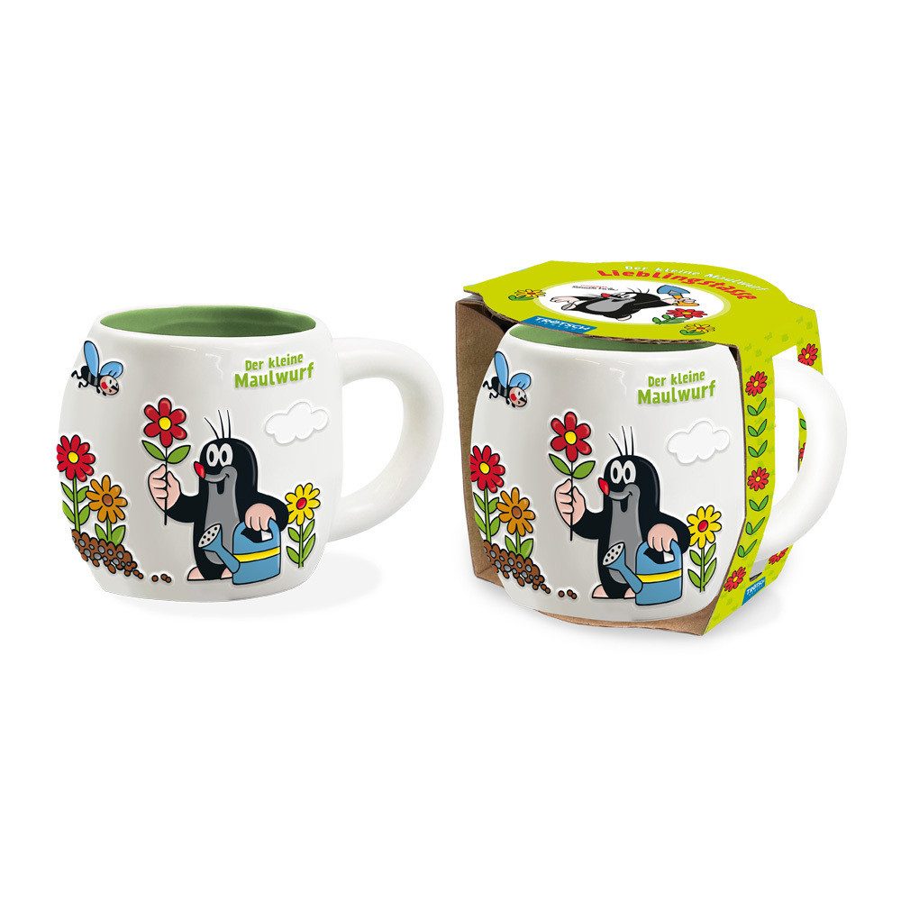 Trötsch Verlag Tasse Der kleine Maulwurf - 3D-Keramiktasse Garten (5er-VE)