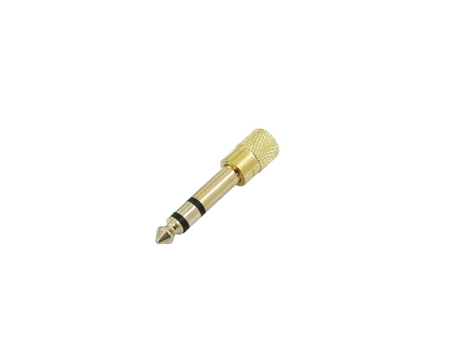 OMNITRONIC Adapter Klinke(M)/3,5 Klinke(F) 10x Audio-Adapter