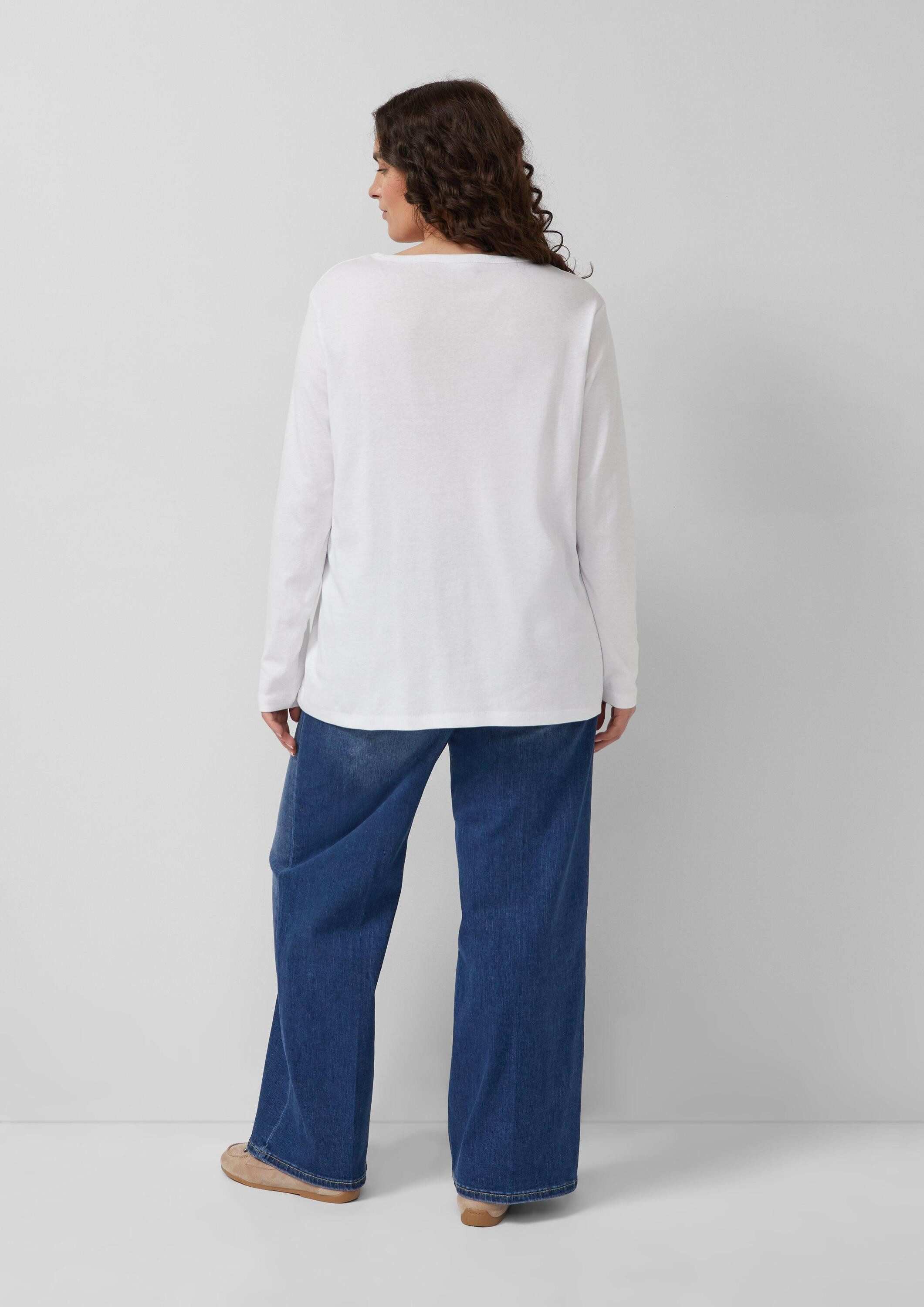 s.Oliver Langarmshirt T-Shirt Basic Longsleeve aus Baumwolle