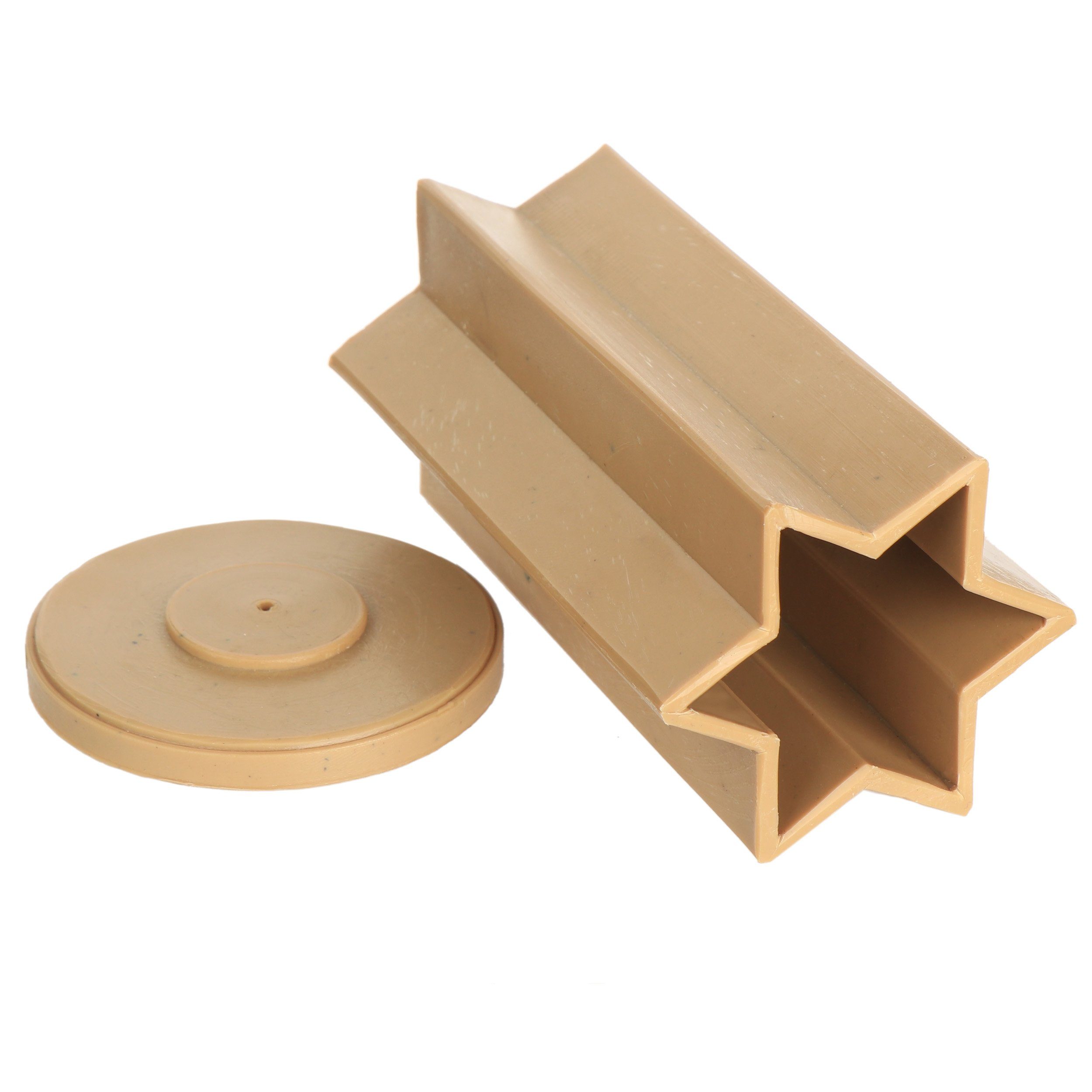 NKlaus 3D DIY Kerzenform Aus Kunststoff – Sternform Mit Abnehmbarem Boden Für Kerzenherstellung