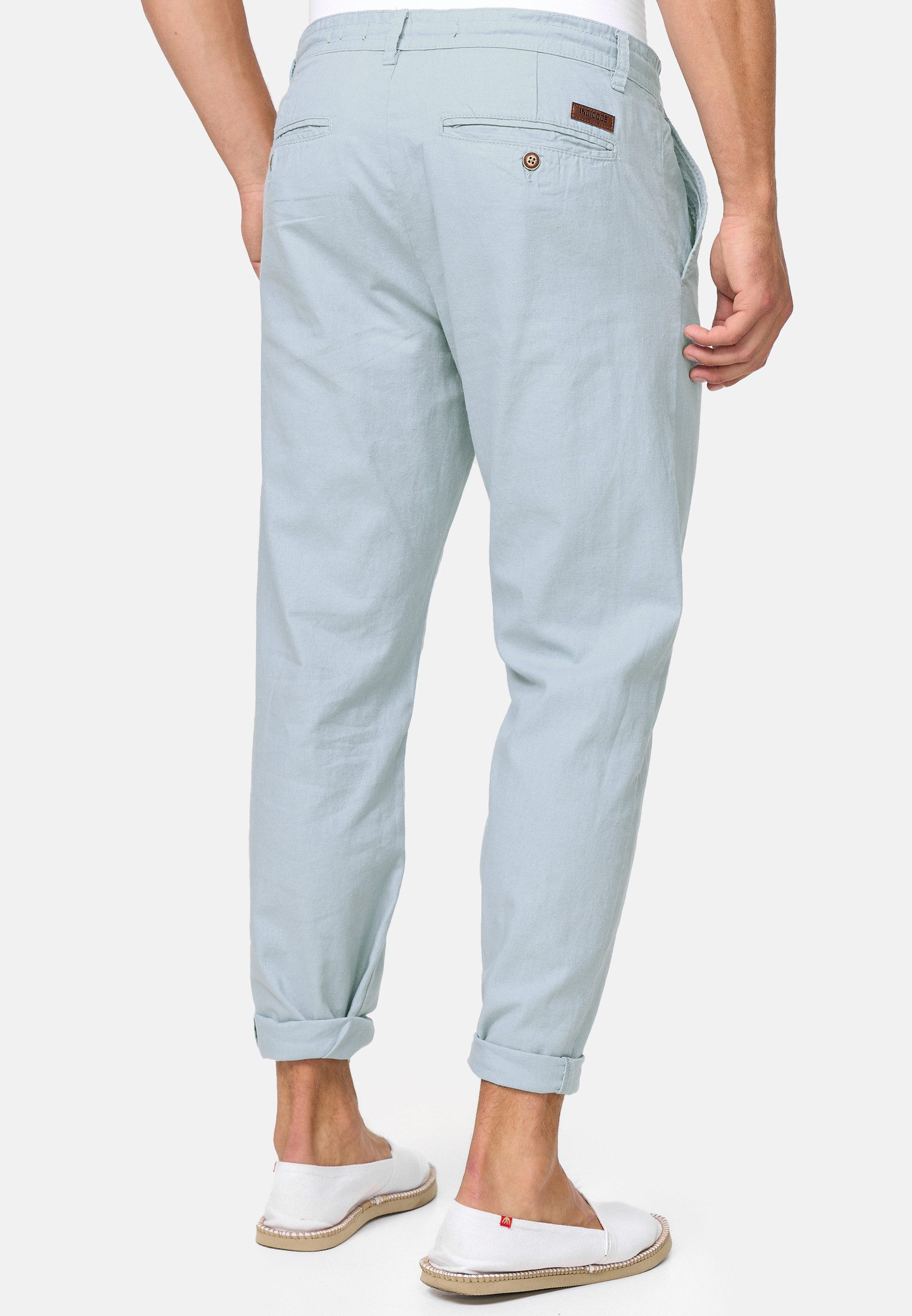 INDICODE Leinenhose Herren Veneto Sommerhose Leinen Herrenhose leichte Sommerhose mit Kordelzug – Bild 5 von 5