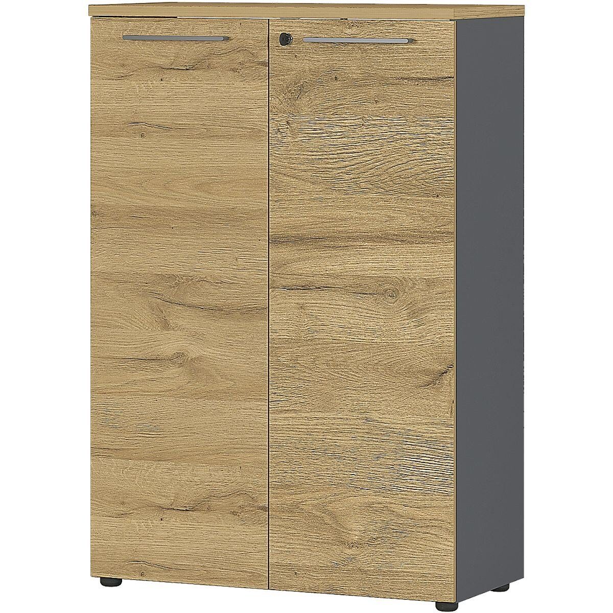 GERMANIA Aktenschrank Agenda Home Schrank für 3 Ordnerhöhen, 80x120 cm