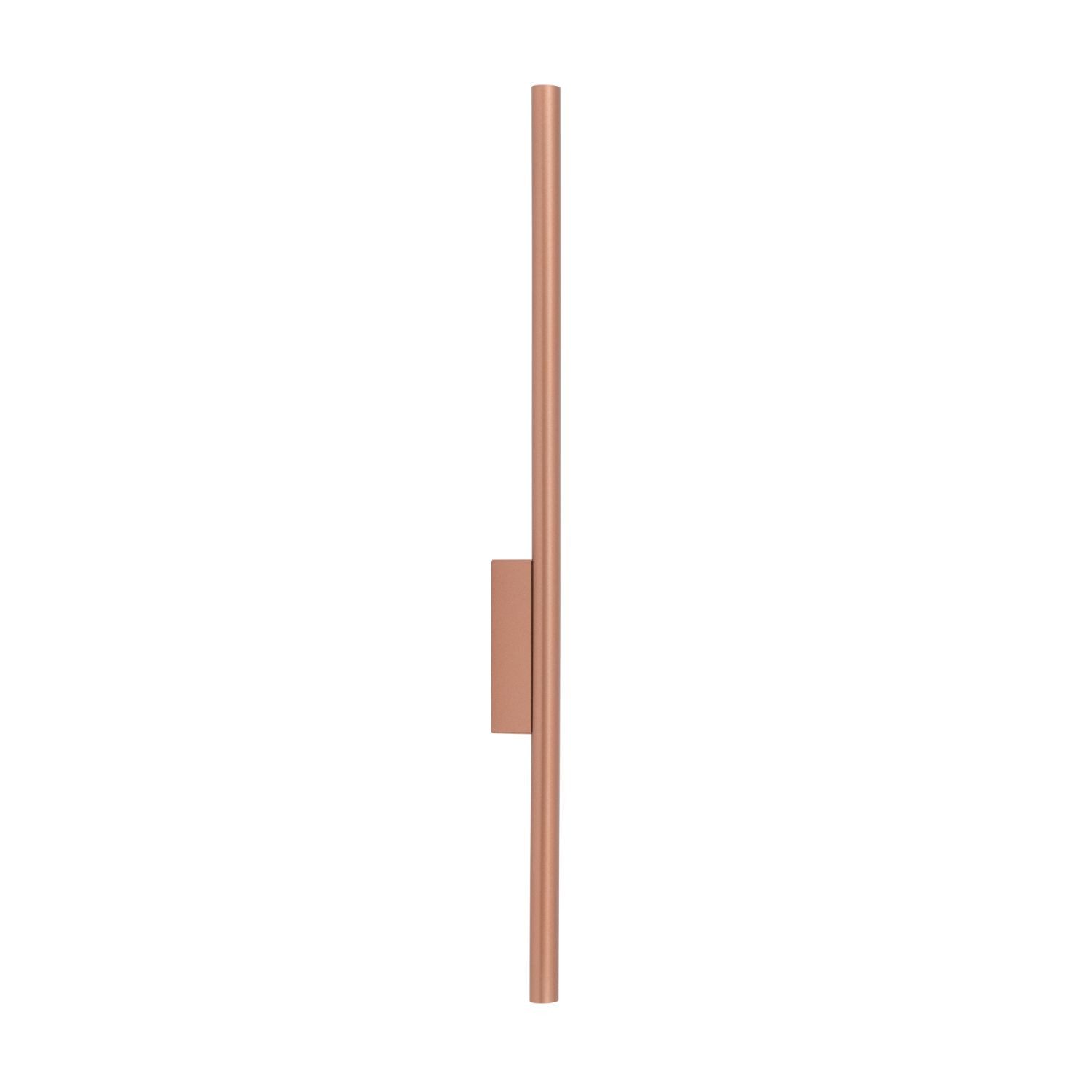 Licht-Erlebnisse Wandleuchte OWEY, ohne Leuchtmittel, Metall 78 cm hoch in Kupfer G9 2-flammig länglich Modern