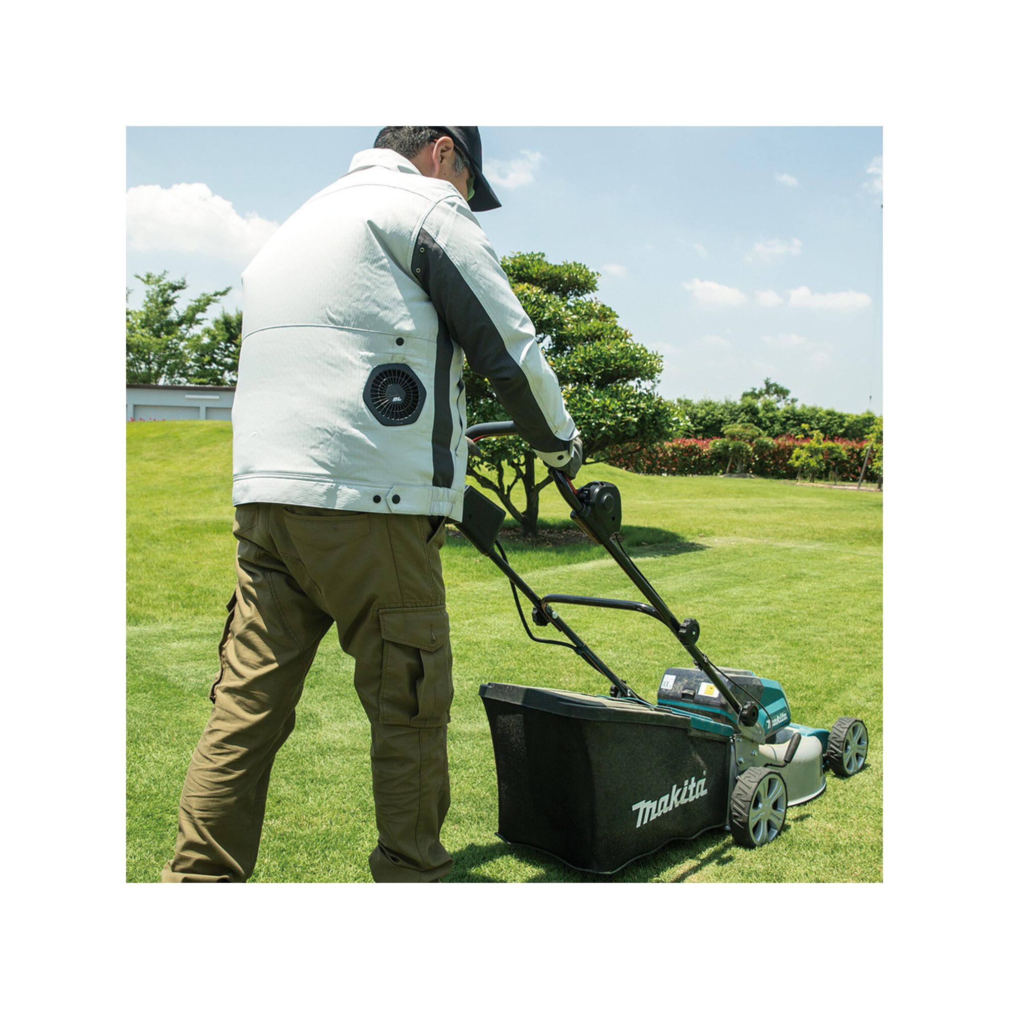 Makita Parka Makita Akku-Klimajacke, weiß Größe 2XL (DFJ213Z2XL)