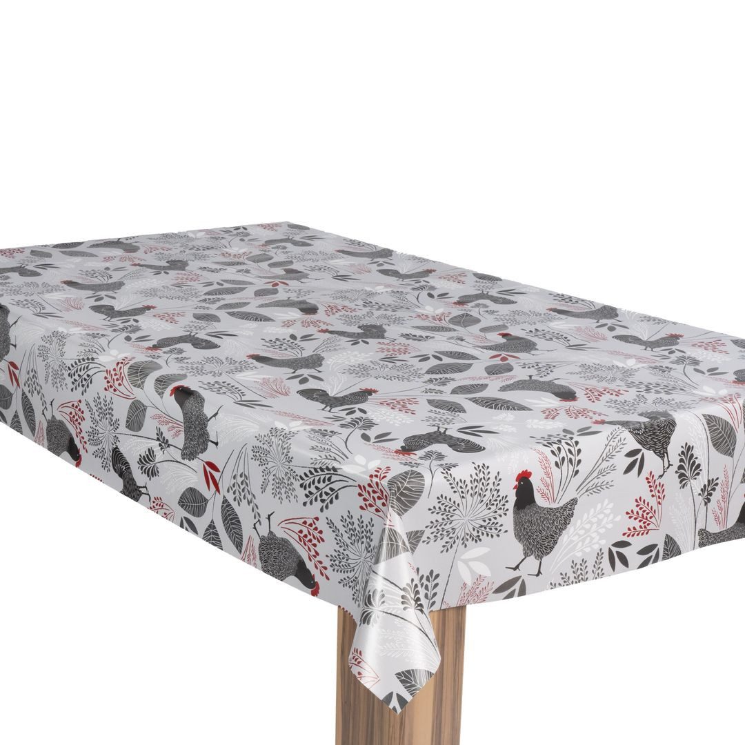 laro Tischdecke Wachstuch-Tischdecke Gartentischdecke Bauernhof Schwarz günstig online kaufen