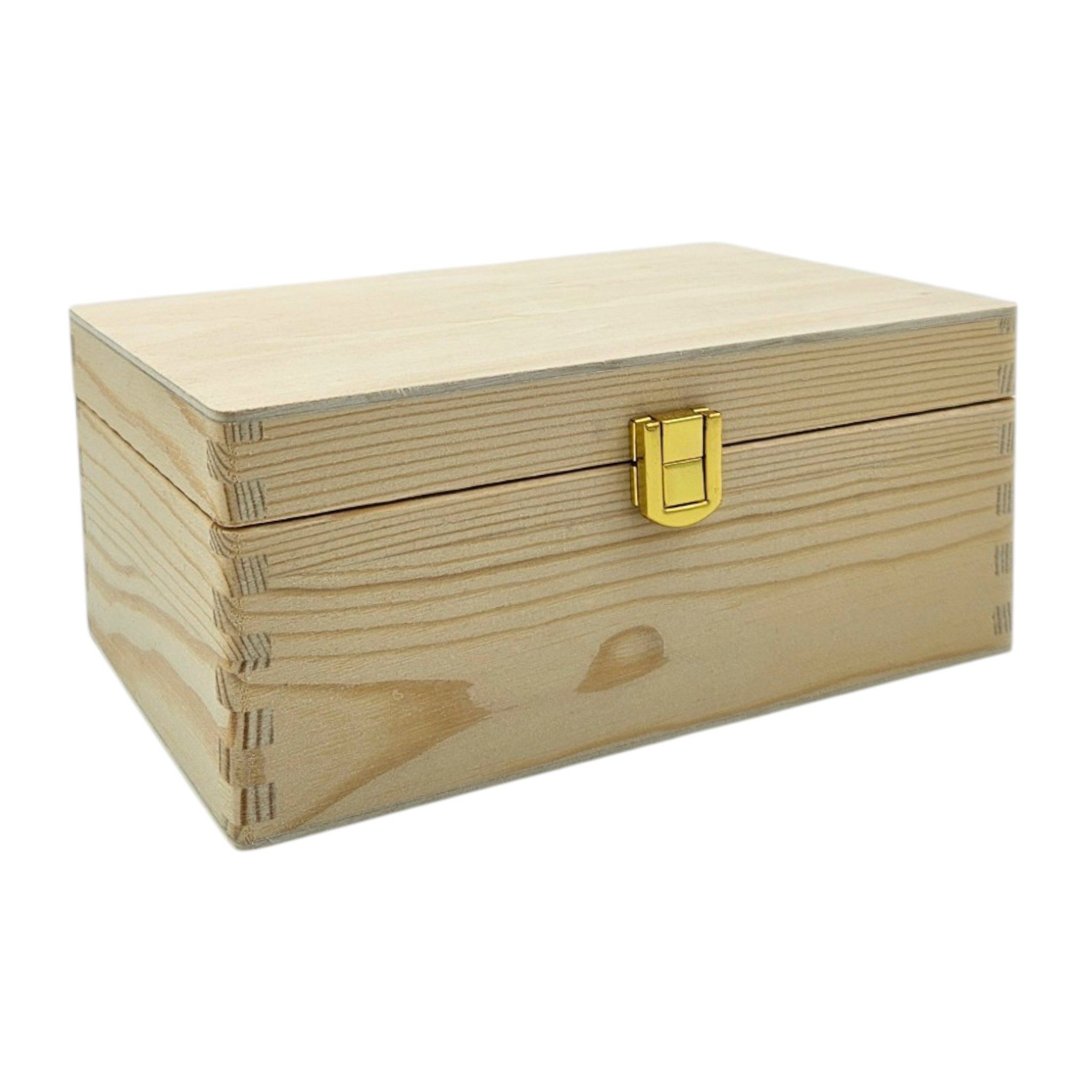 Meinposten Holzkiste mit Deckel Dekokiste Hochzeit Kindergeburtstag Aufbewahrung (1 St)