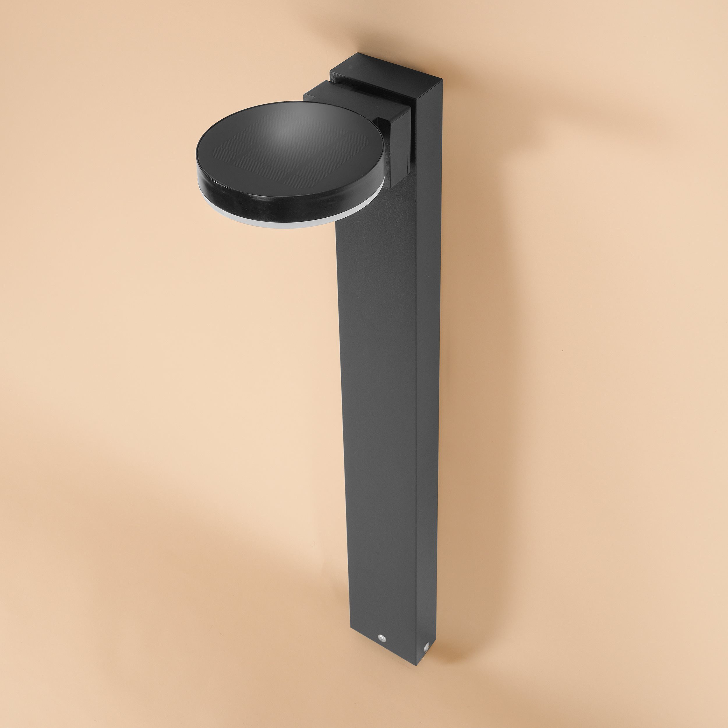 esotec LED Gartenleuchte Solar PIR Standleuchte DIANA H=80cm, ALUMINIUM, 3 Modi, 40 LEDs 102599