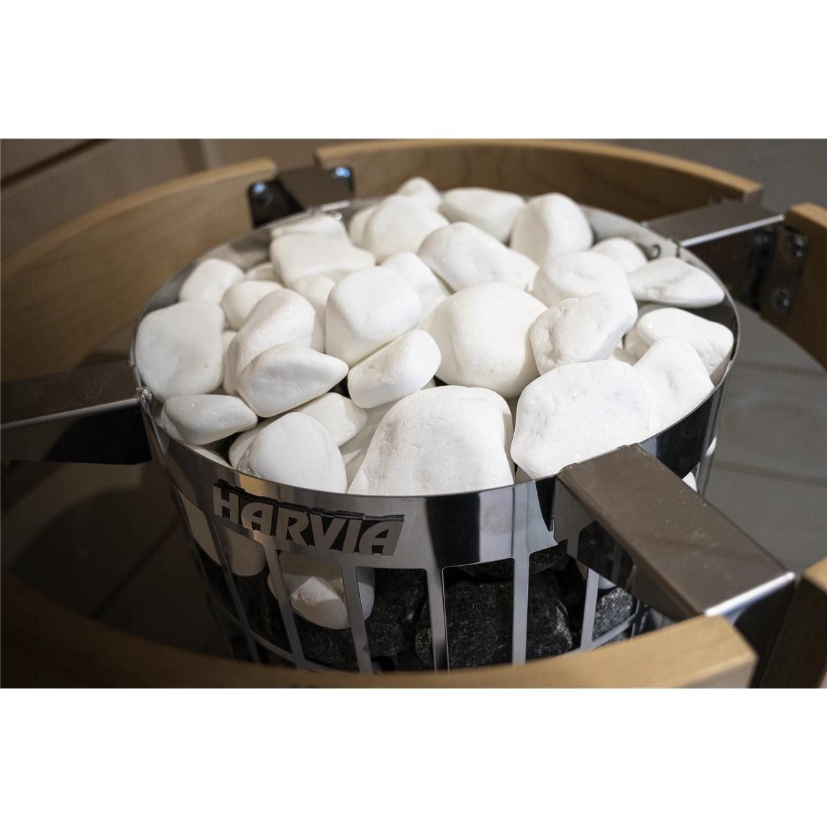 HARVIA Saunasteine Weiße dekorative Harvia Saunasteine rund 10 kg, 5-10 cm