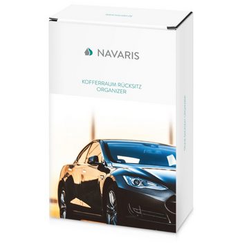 Navaris Rücksitzorganizer Auto Kofferraum Organizer Tasche - 4 Fächer, verstellbare Gurte (1-tlg)
