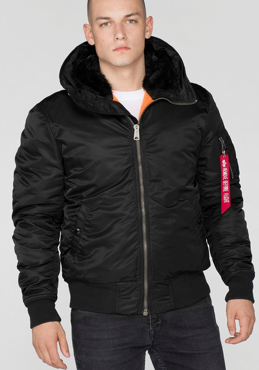 Bomberjacke HOODED MA-1 Alpha Industries black