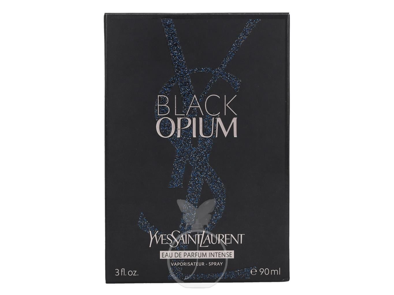 YVES SAINT LAURENT Eau de Parfum Black Opium Intense, Glasflakon, Parfüm EDP, Damenduft