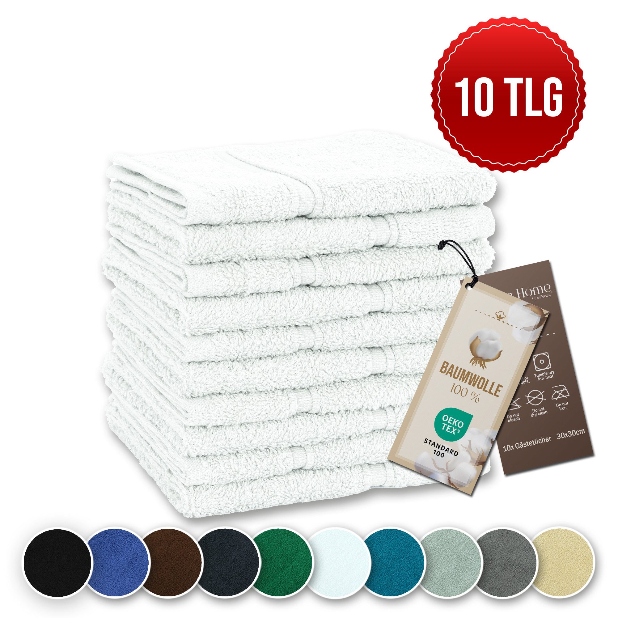 Veluna Home Gästehandtücher 30x30 cm Premium günstig online kaufen
