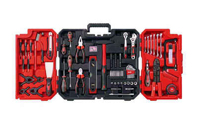 kwb Werkzeugset Werkzeug-Koffer inkl. Werkzeug-Set, gefüllt, robust, (125-St), Koffer