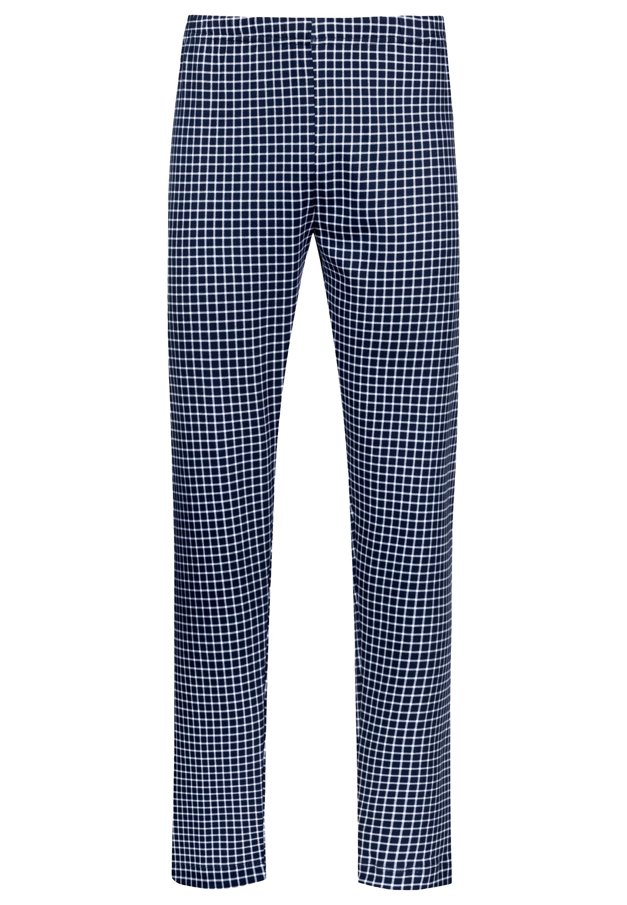 Mey Schlafhose White Check (1-tlg) Schlafanzug Hose - Baumwolle - Atmungsaktiv