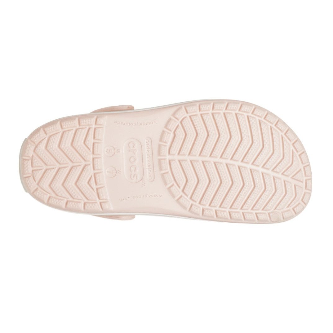 Crocs Sandale Crocband Clog pink/weiss Damen günstig online kaufen