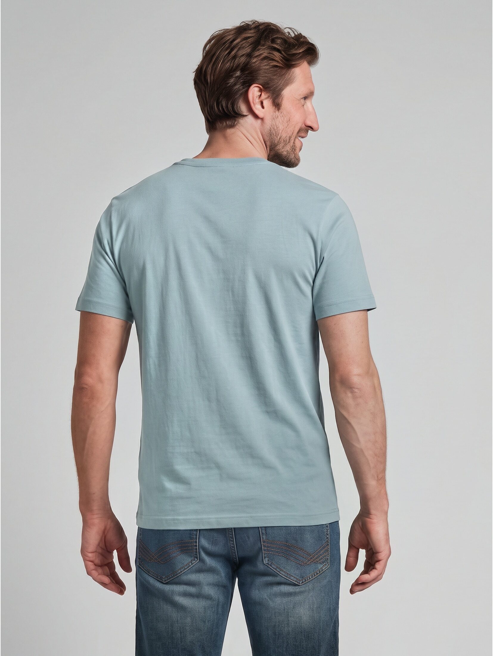 TOM TAILOR T-Shirt T-Shirt (im Einserpack) T-Shirt aus Baumwolle mit Logo-Print – Bild 3 von 5