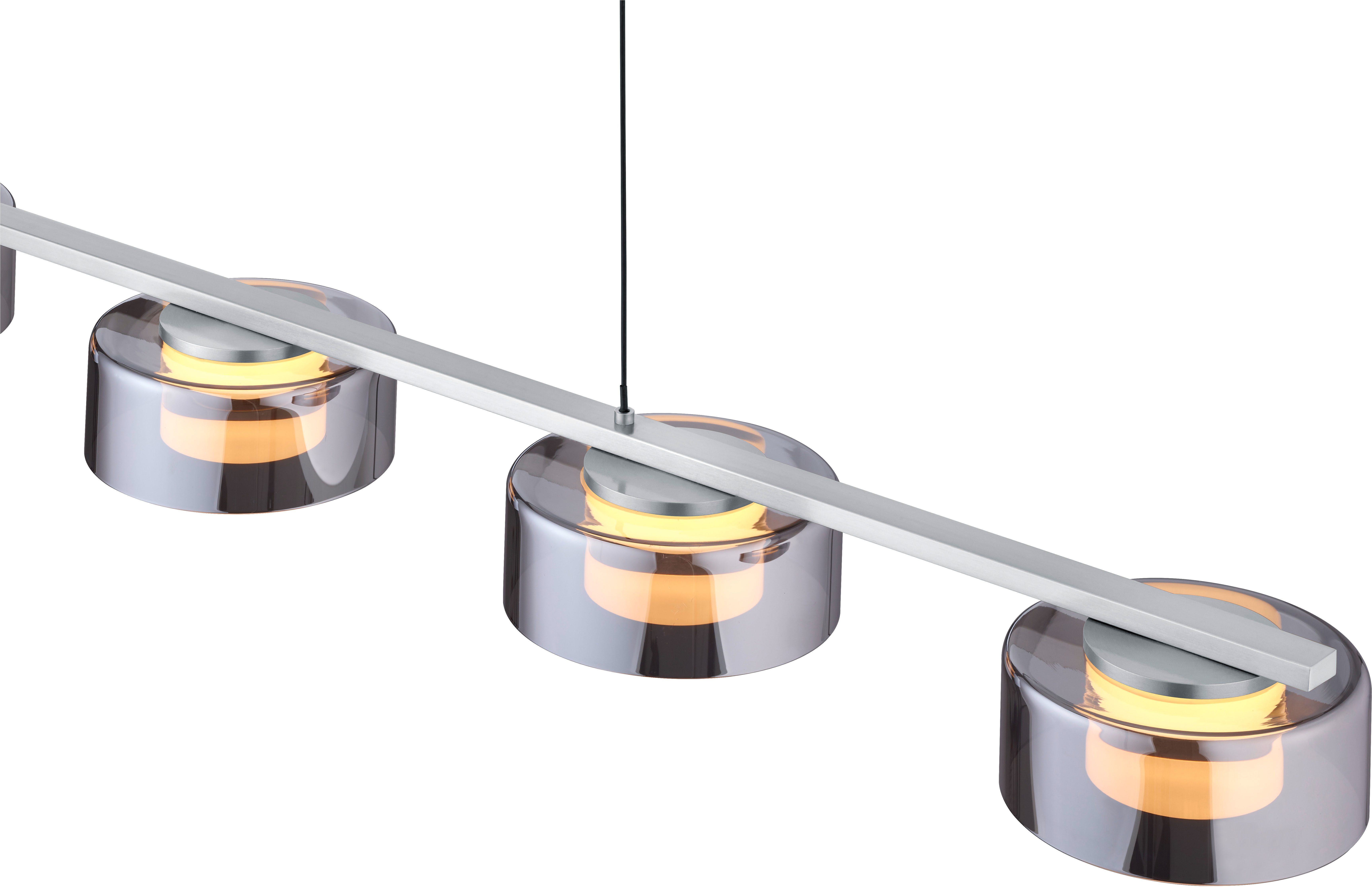HELL höllisch gutes Licht LED Pendelleuchte DUNE, LED fest integriert, Extra-Warmweiß, B-Link Fernbedienung, Dim to warm, Stufenlos höhenverstellbar