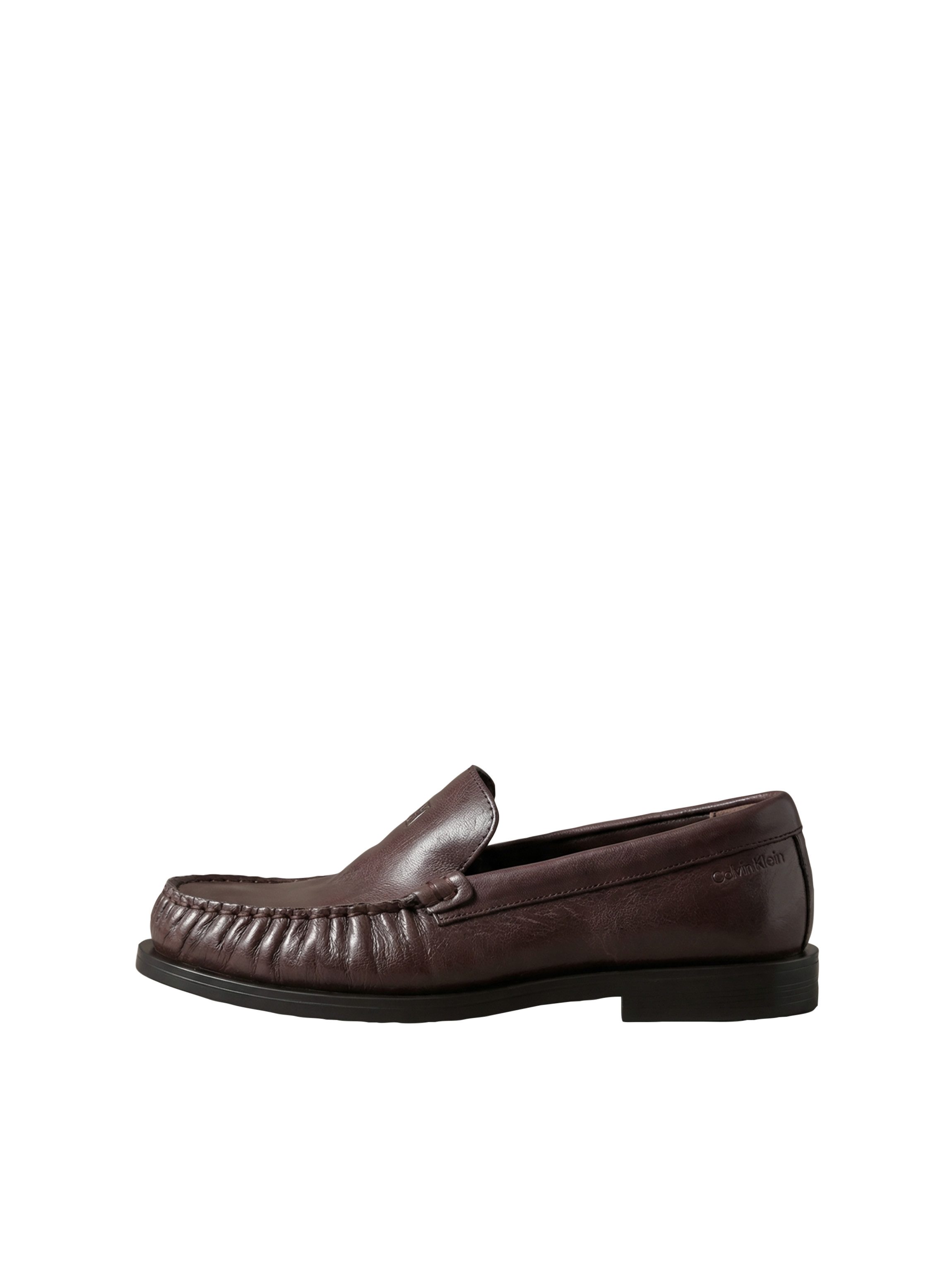 Calvin Klein ROUND ESSENTIAL LOAFER LTH Loafer Slipper, Schlupfschuh mit gepolstertem Schaftrand – Bild 5 von 5