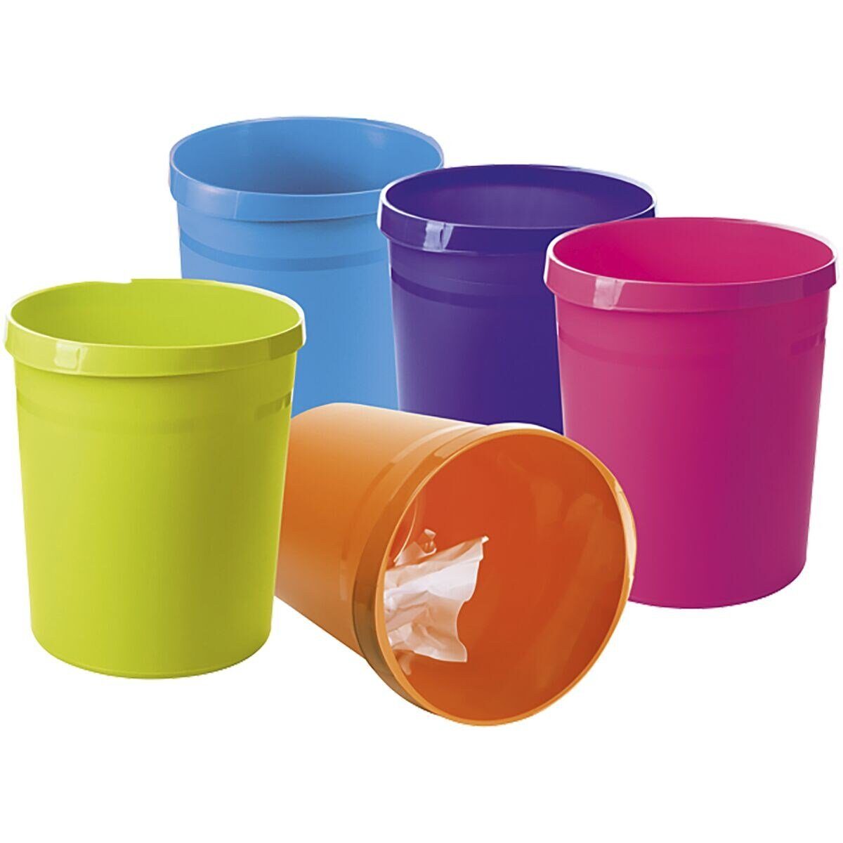 HAN Papierkorb Grip, 18 Liter, mit umlaufendem Griffrand