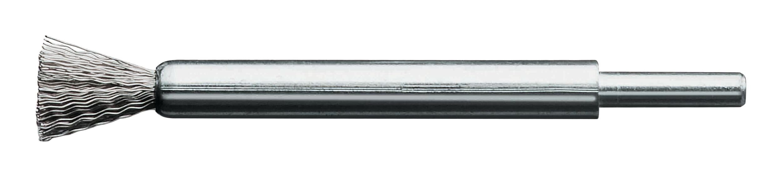 Lessmann Bürste, Pinselbürste Stahldraht gewellt 12 x 20/120 x 0,3 mm
