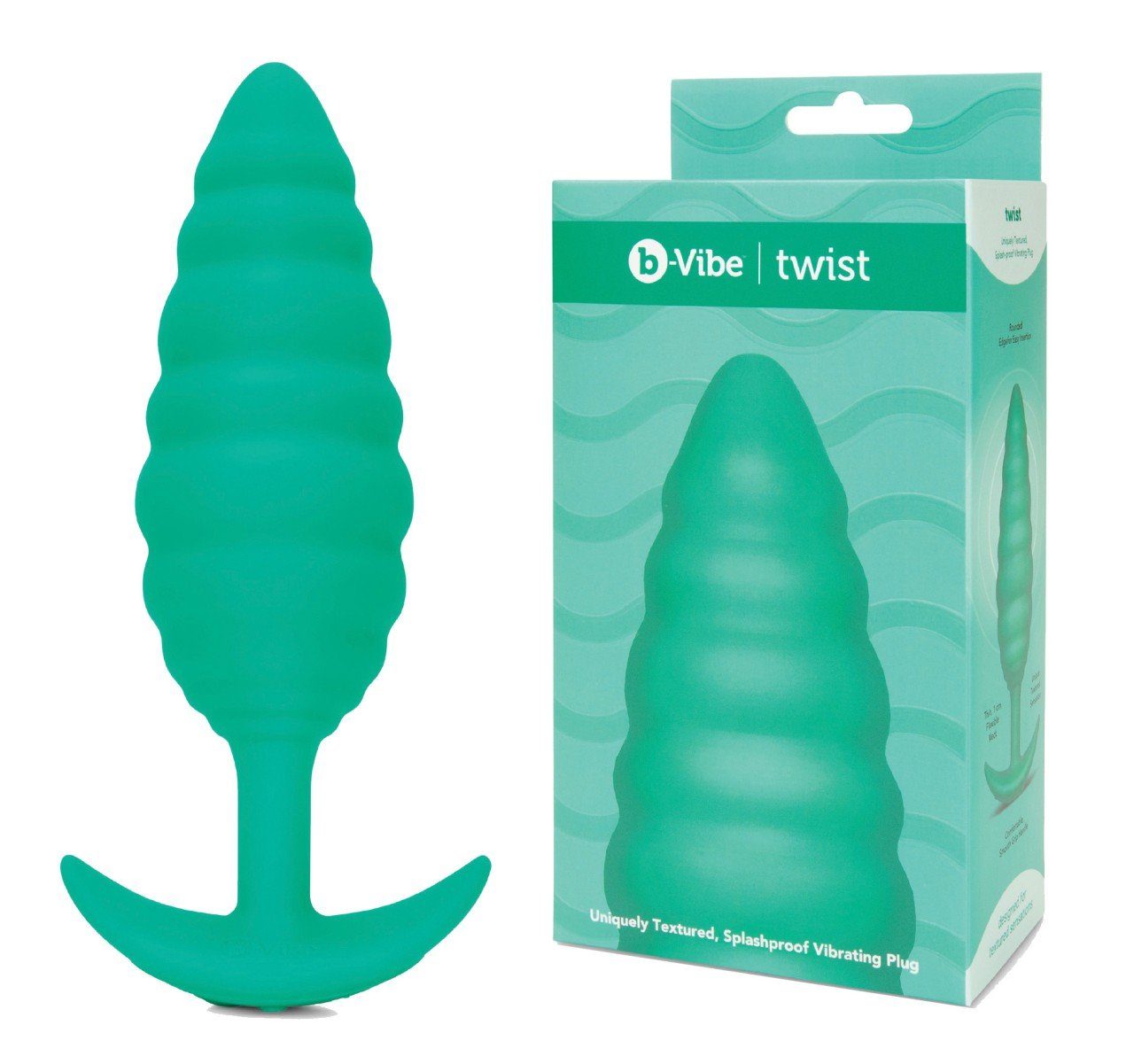 b-Vibe Analplug b - Vibe Twist Texture Plug Green