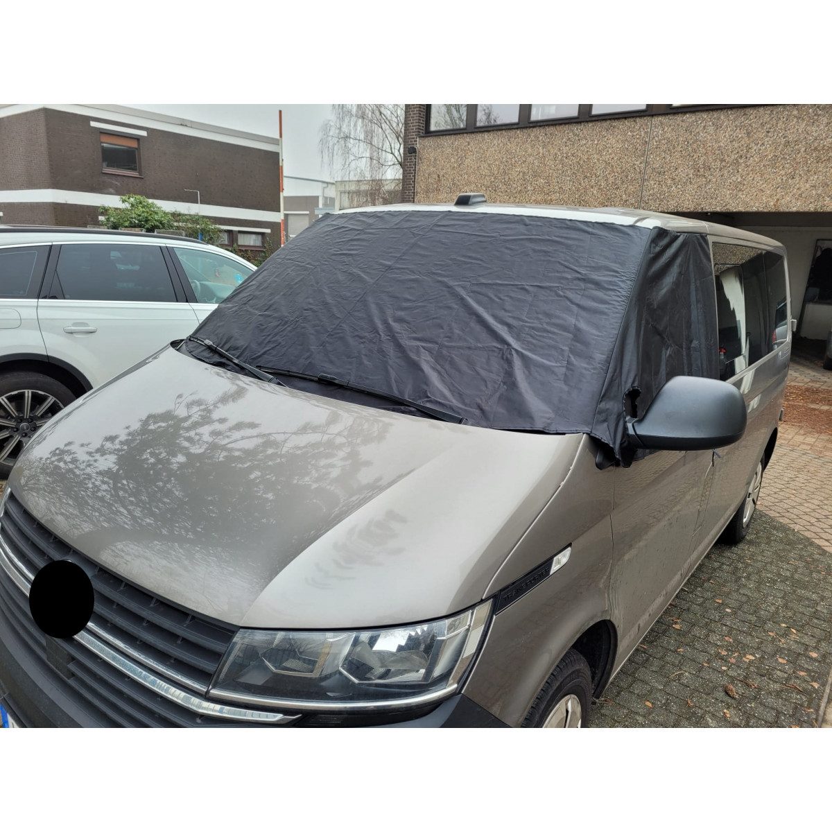 BREMER SITZBEZÜGE Frontscheibenabdeckung DISCAM für VW T4 Bj 1996-03, (Set, 1-St., Trennvorhang Abtrennungsgardine), in Schwarz