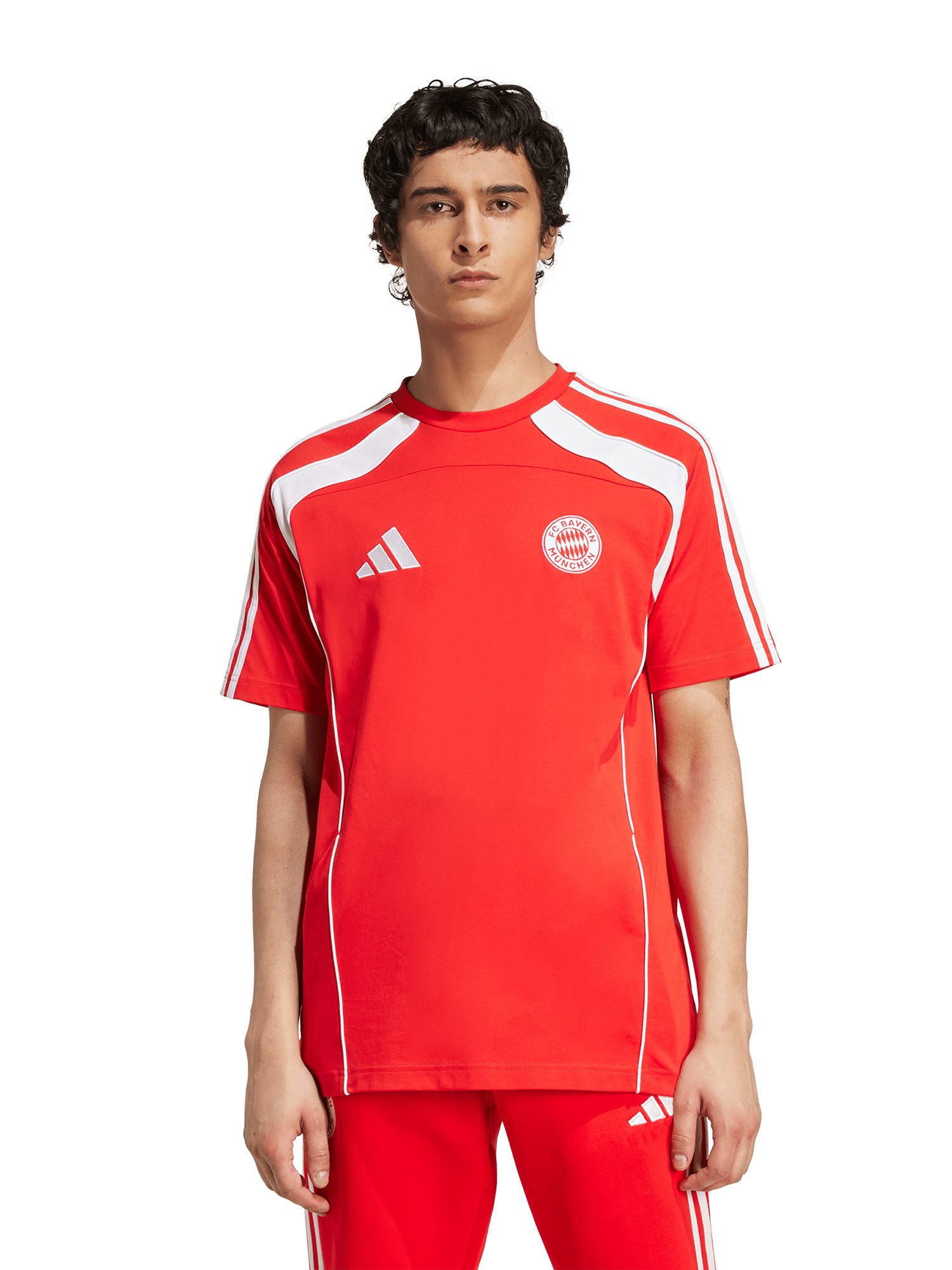 adidas Performance T-Shirt FC Bayern München, T-Shirt Urban Purist, Unisex, Rot