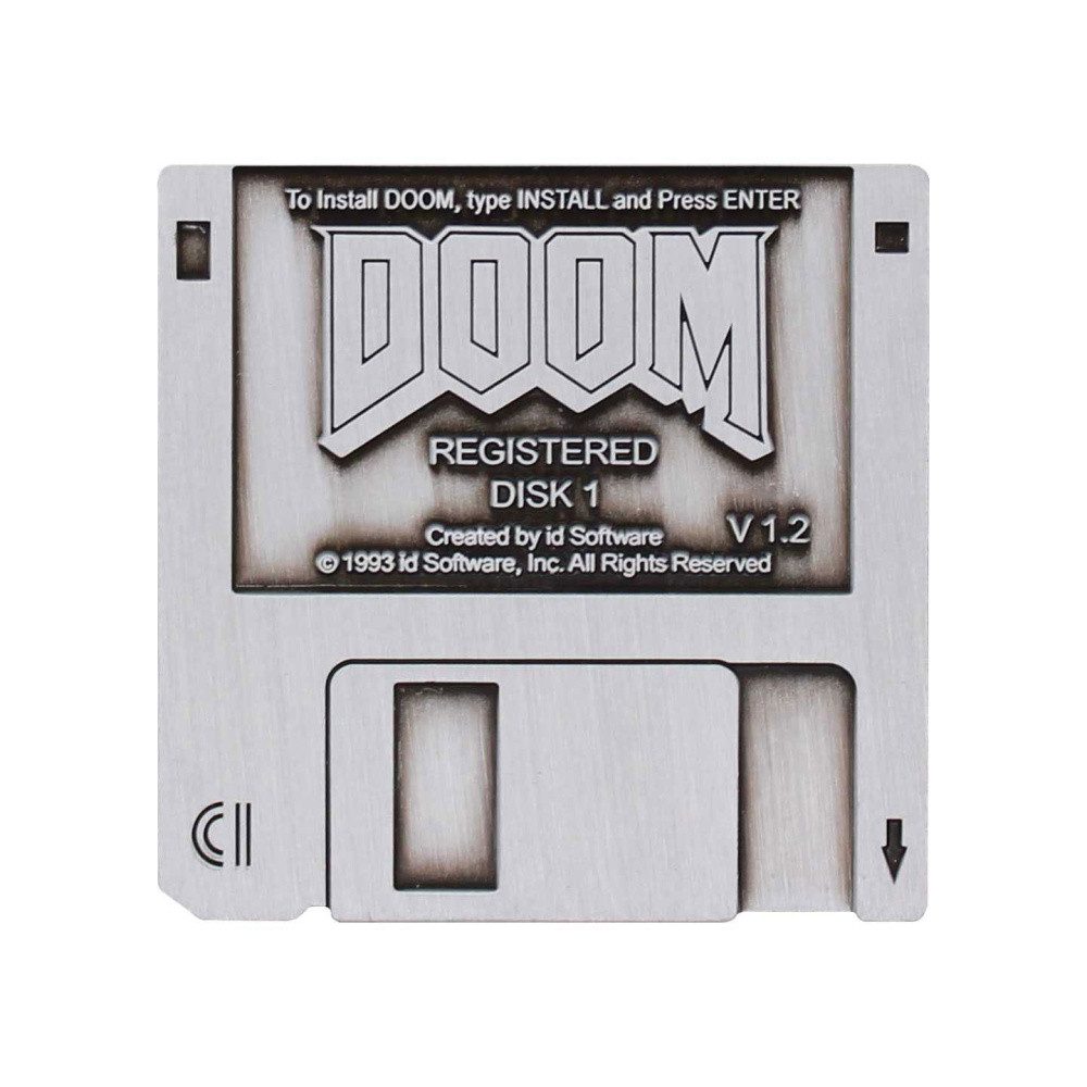 Fanattik Anstecknadel Doom Ansteck-Pin Floppy Disk Limited Edition