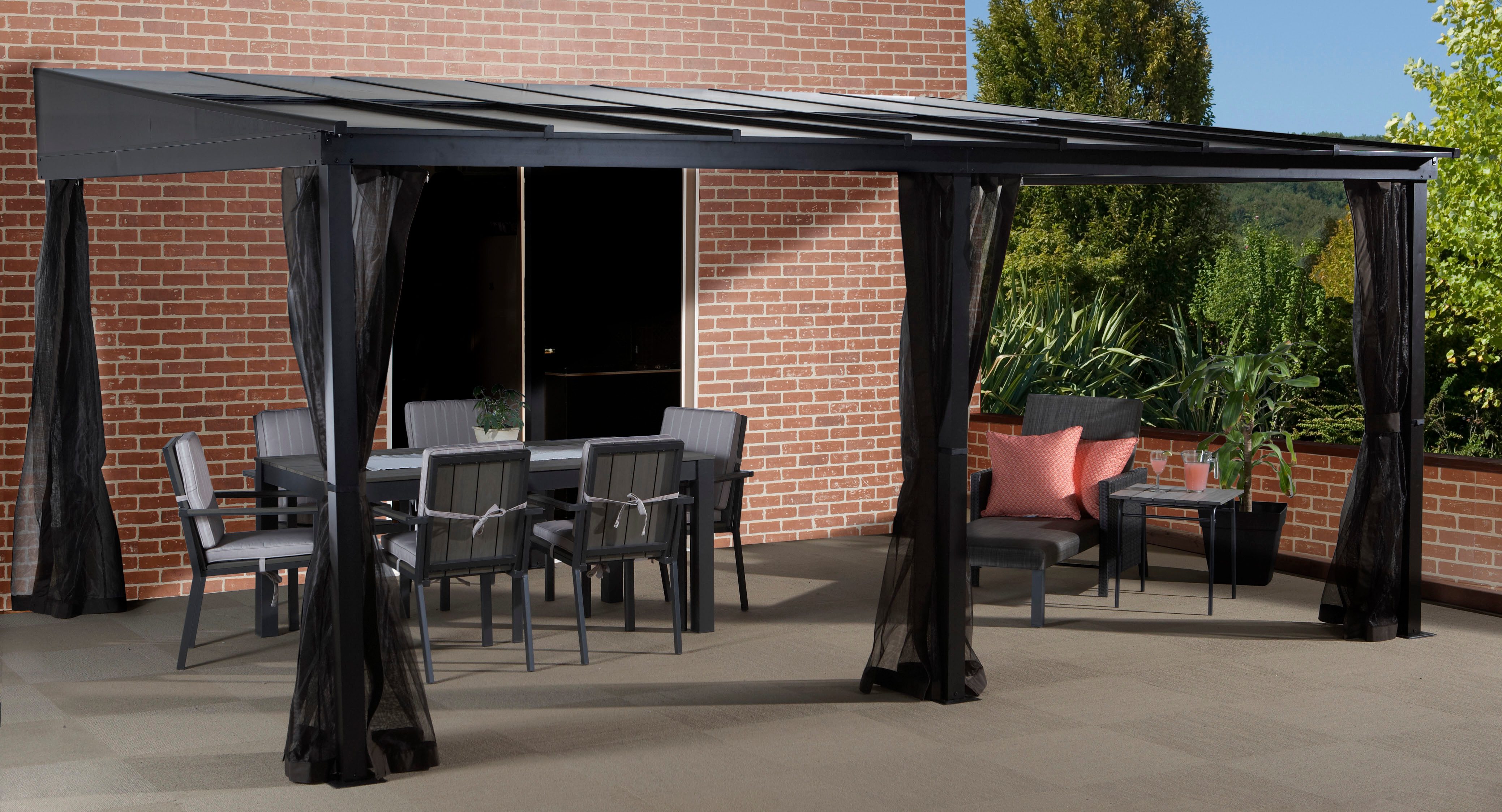 Sojag Anbaupavillon St.Barth, (Set), BxTxH: 483x363x240 günstig online kaufen