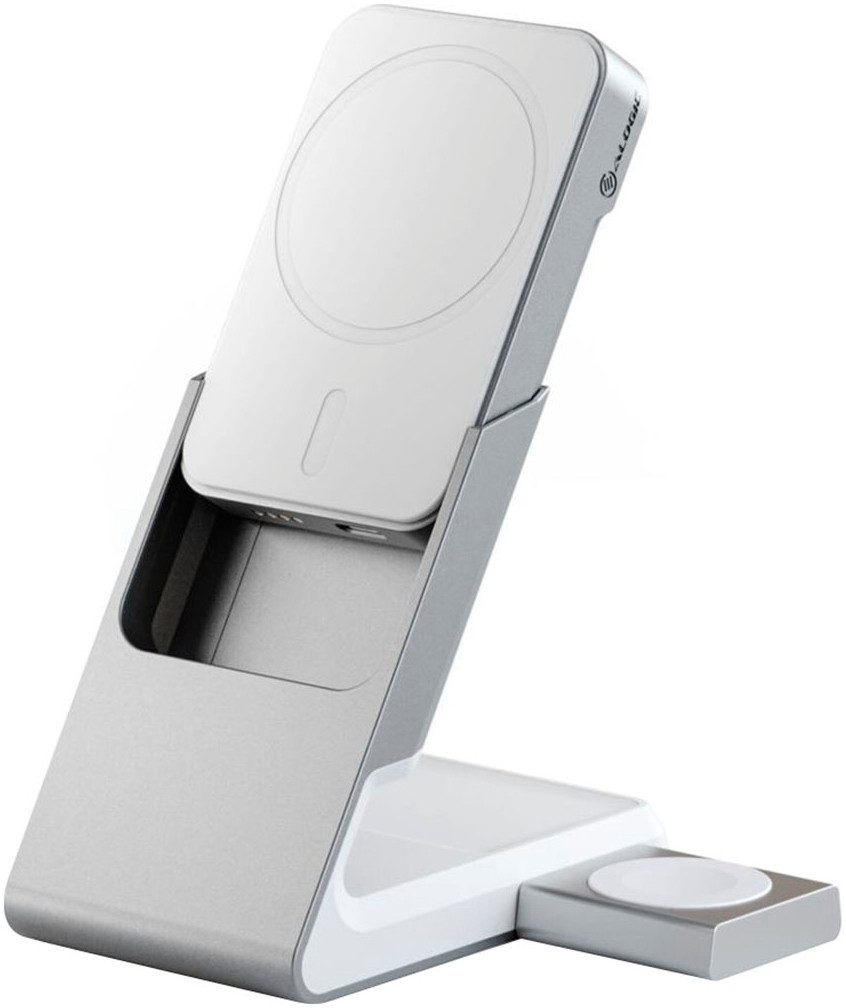 ALOGIC Matrix+ 3-in-1 Magnetic Charger+Power Bank+AW Puk Powerstation Matrix+ 3-in-1 Magnetic Charger+Power Bank+AW Puk white