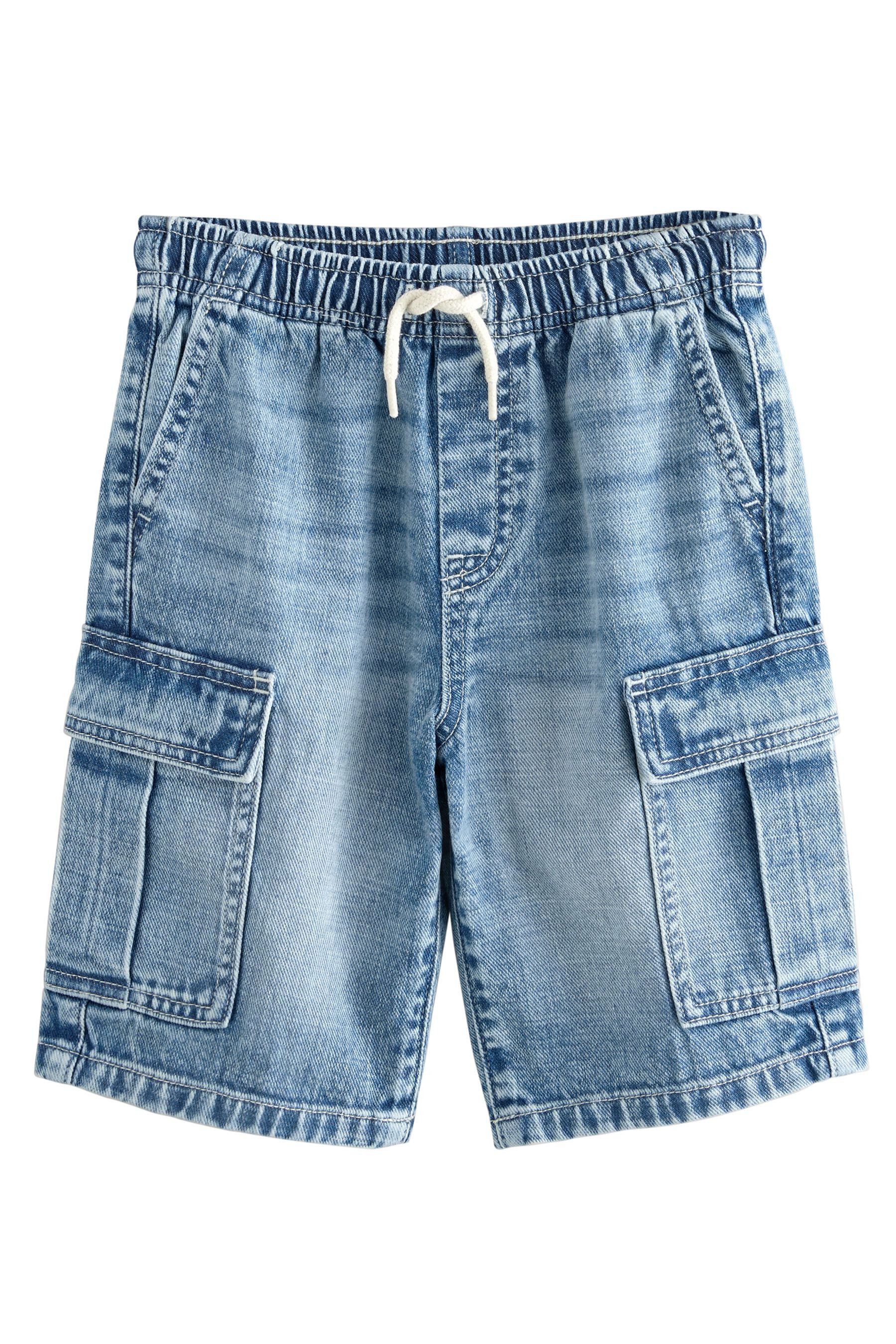 Next Cargoshorts Cargo-Denimshorts aus 100 % Baumwolle, 2er-Pack (2-tlg)