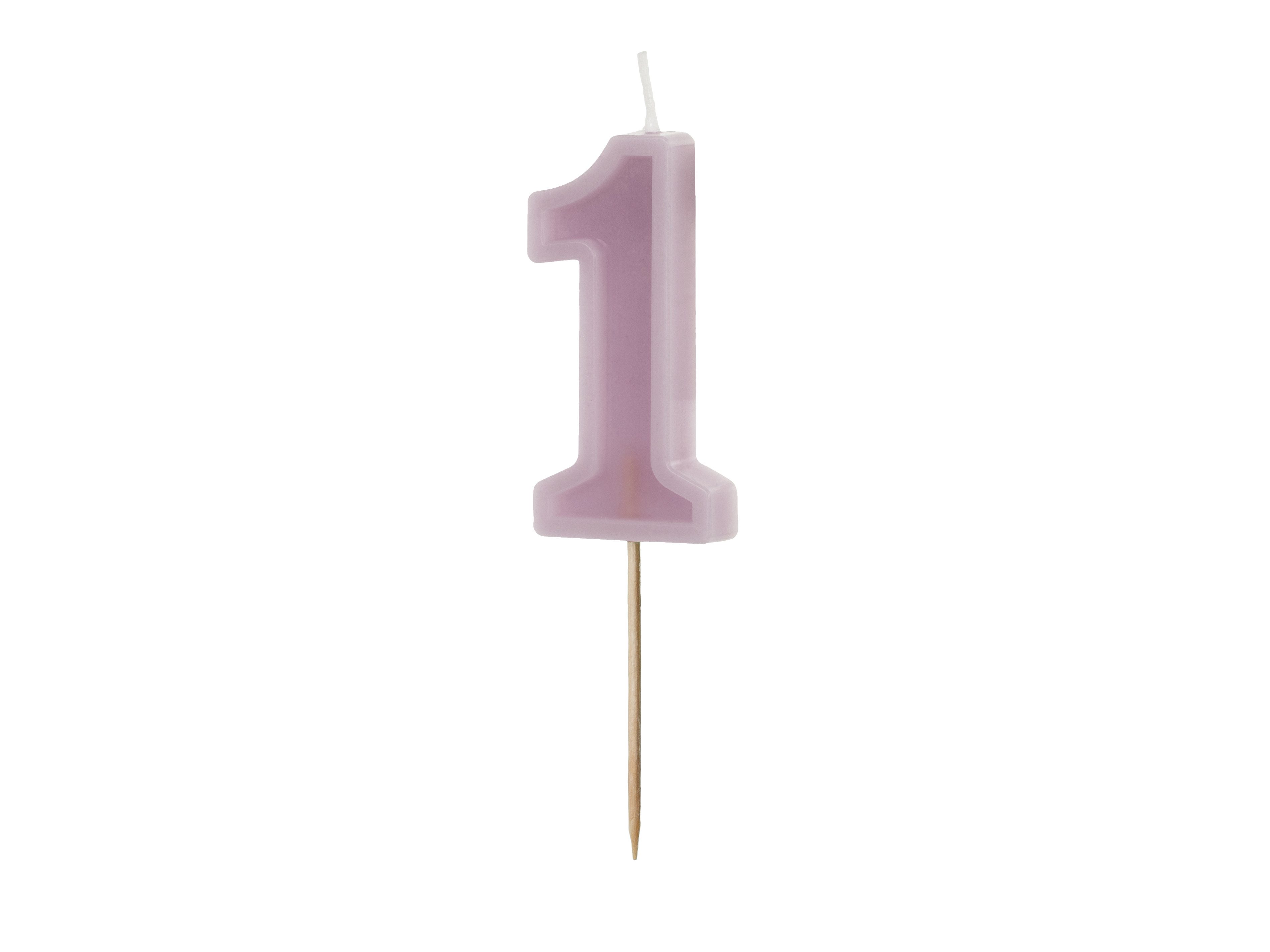partydeco Geburtstagskerze Kerzenzahl #1, 6 cm günstig online kaufen