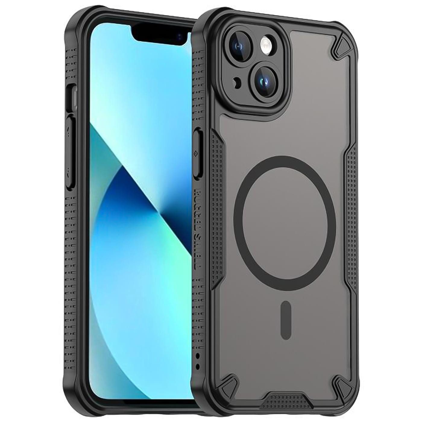 CoolGadget Handyhülle Defender Series Handy Hülle für Apple iPhone 13 Mini 5,4 Zoll, Magsafe TPU Schlicht Robust Schutzhülle für iPhone 13 Mini Hülle